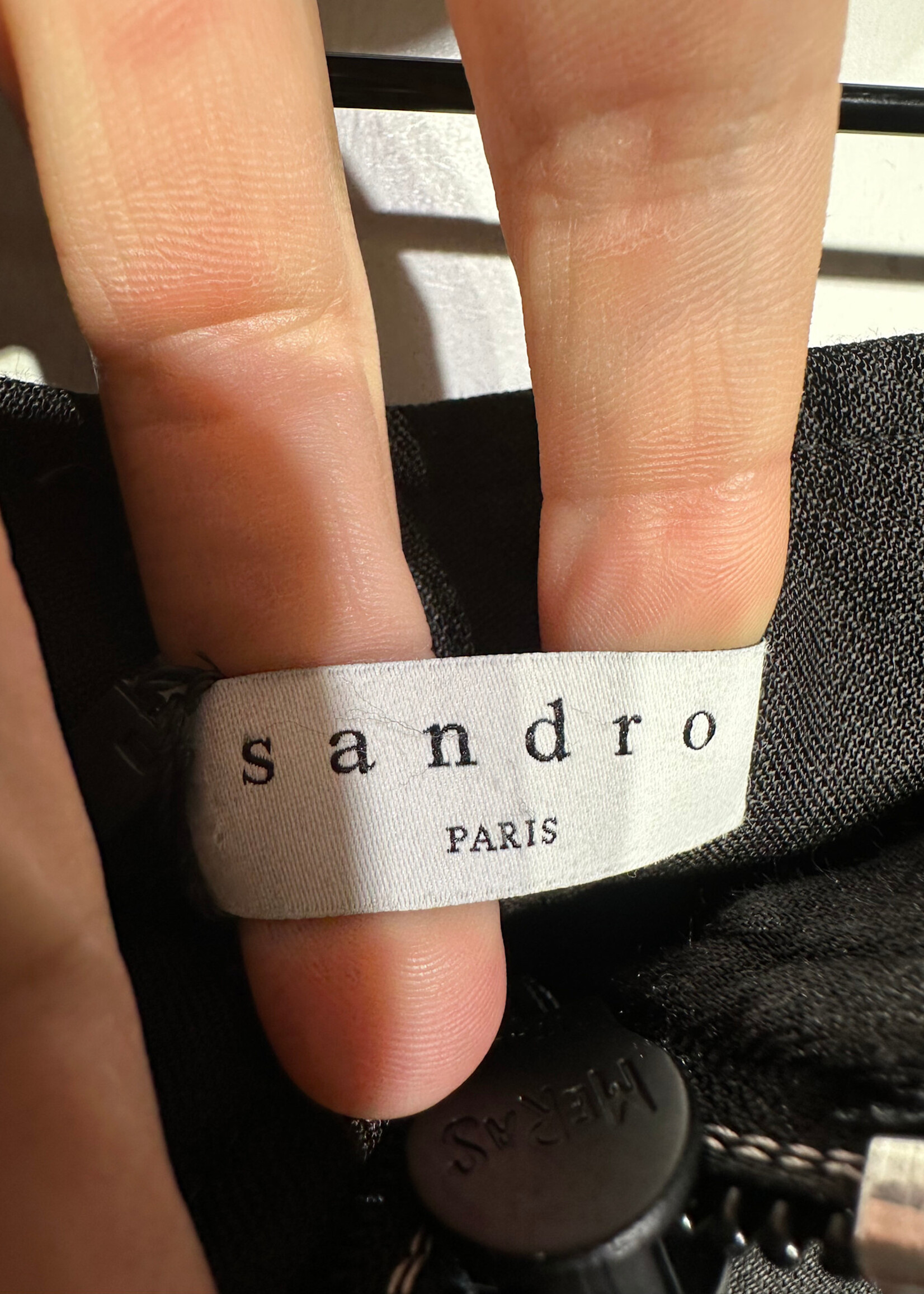 Sandro Black Cargo Skirt 2/28"