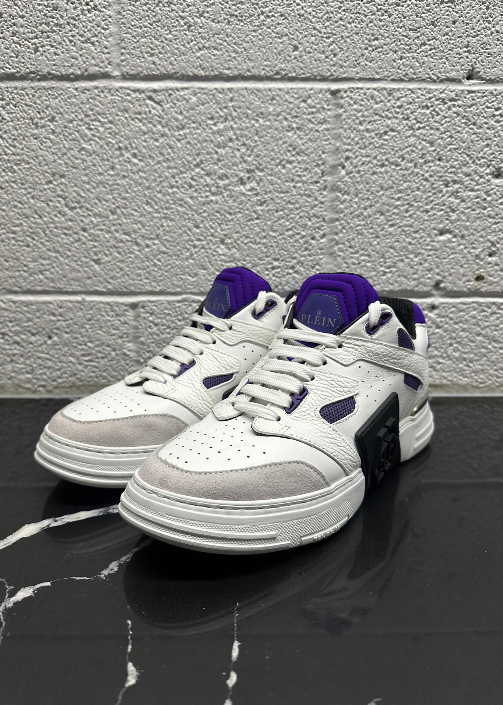 Philipp Plein White Purple Sneakers Masc 8