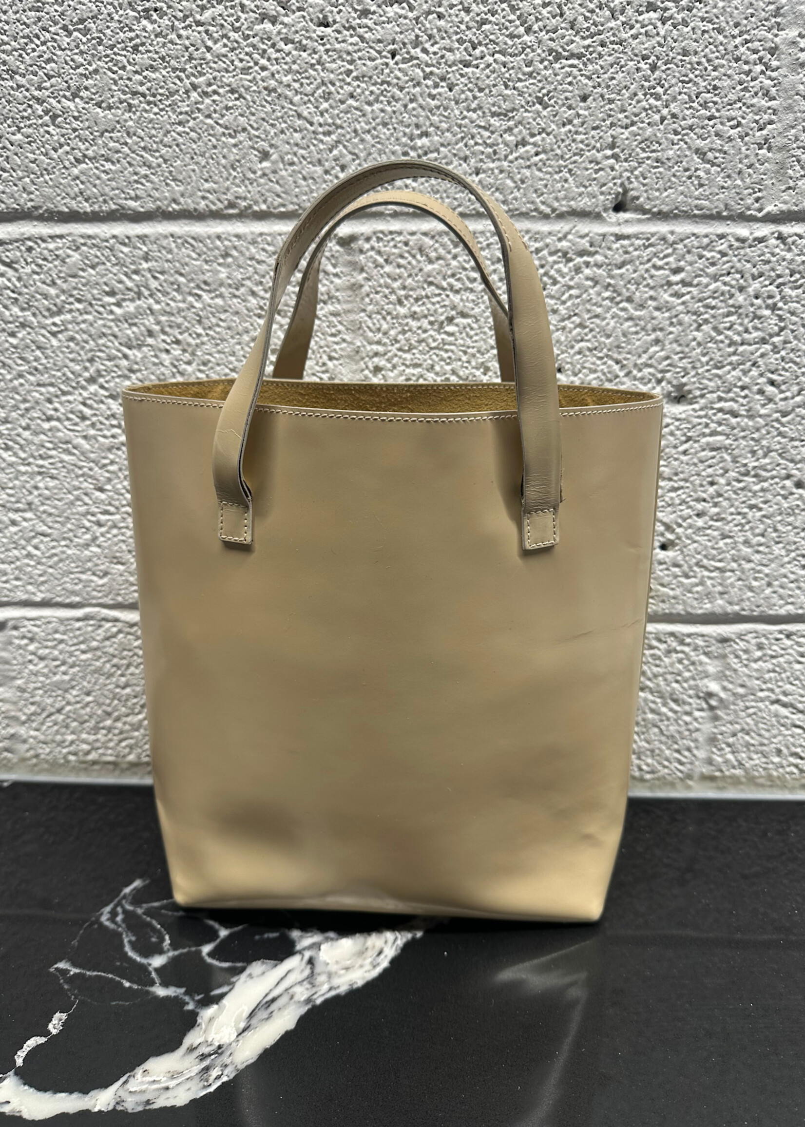 Gucci Cream Patent Leather Bag