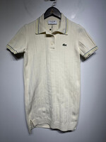 Lacoste White Collared Knit Dress M/L