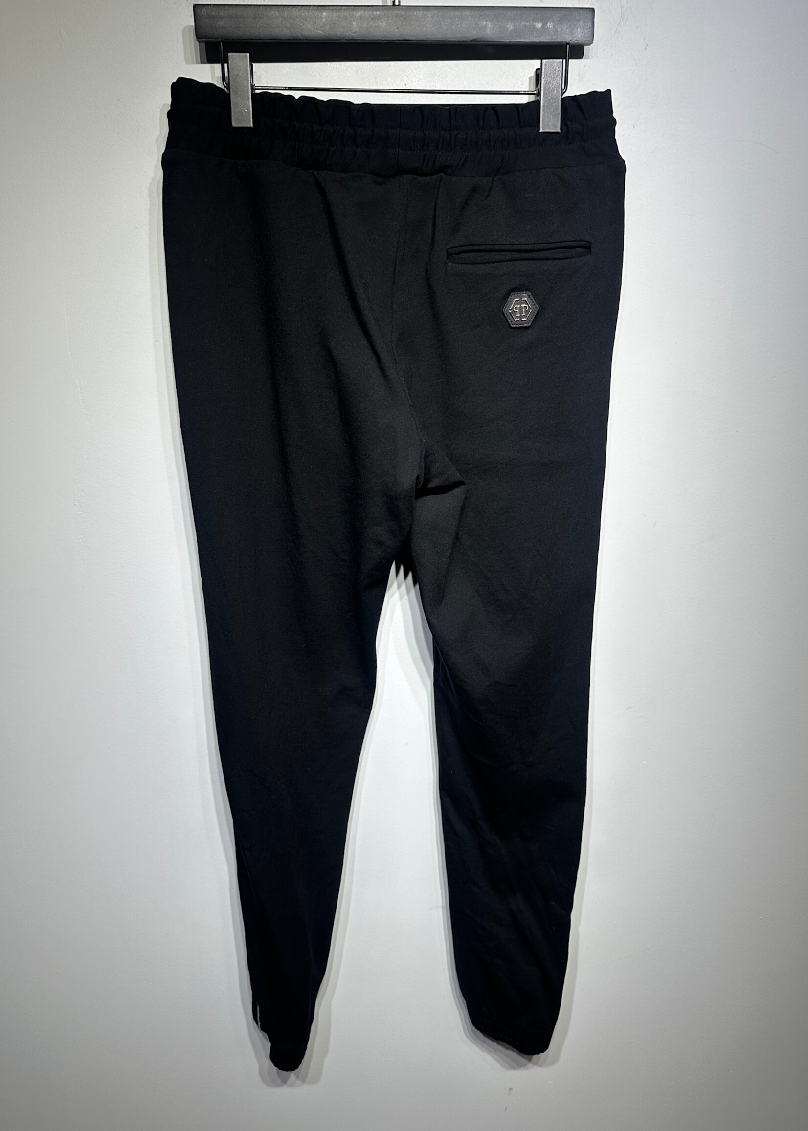 Philipp Plein Black White Stripe Joggers Masc 32