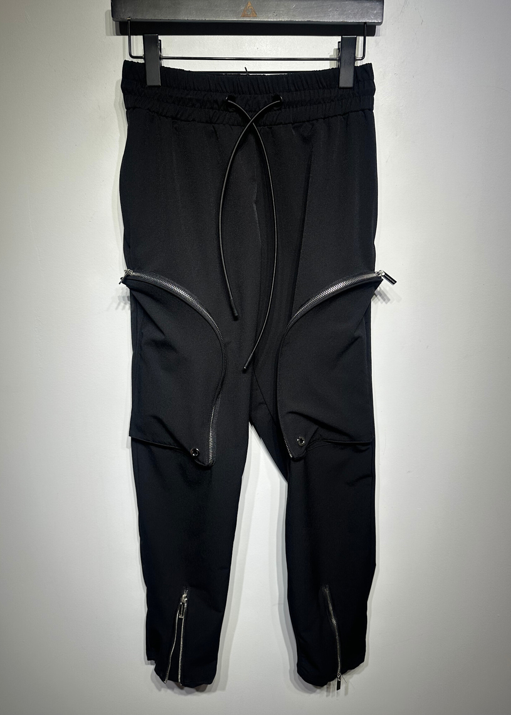 Maniere De Voir Zip Black Pants Fem 28