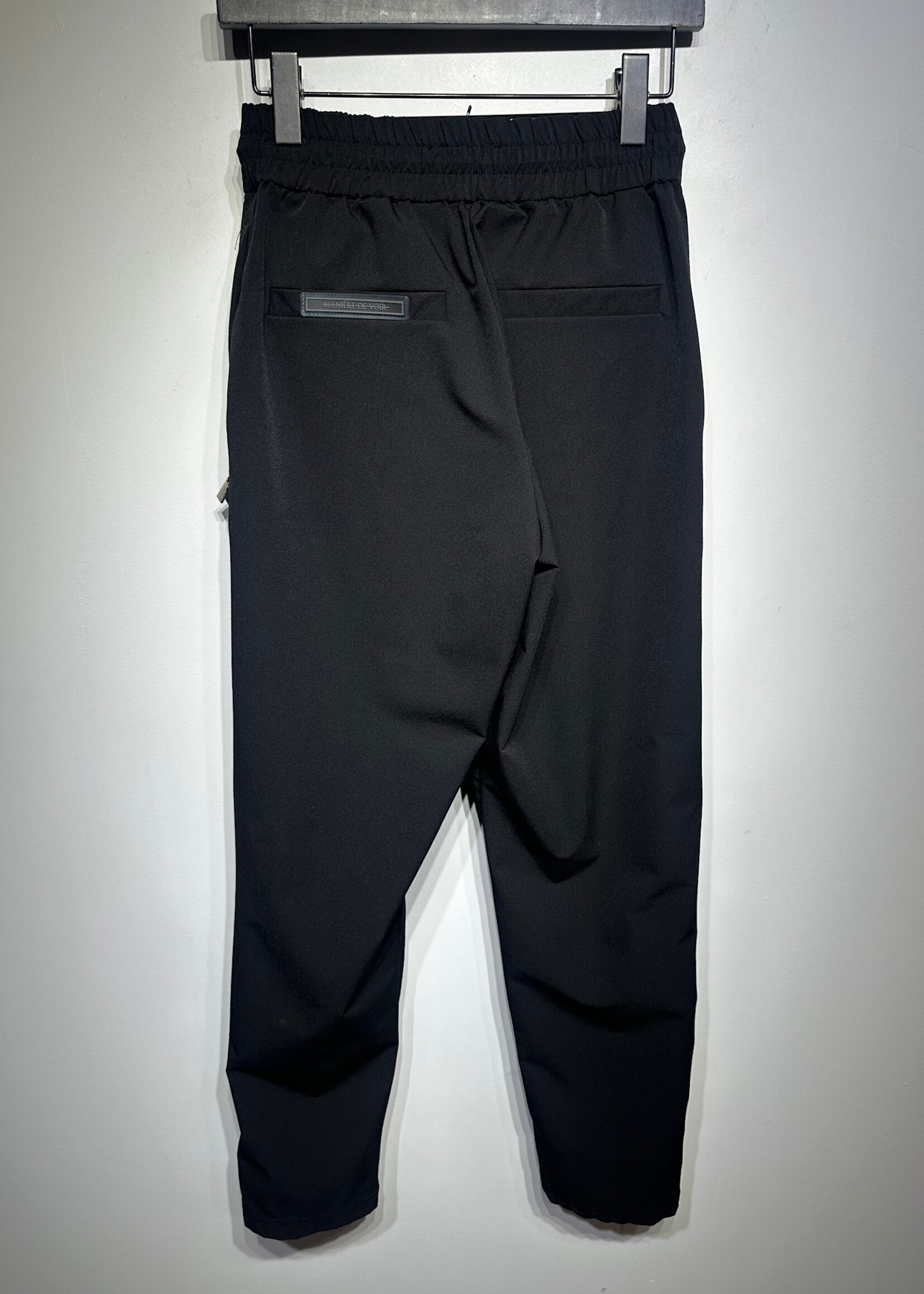 Maniere De Voir Zip Black Pants Fem 28