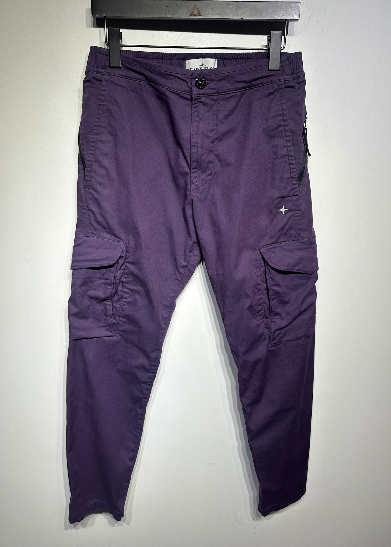 Stone Island Purple Washed Cargo Pants Masc 28-30"