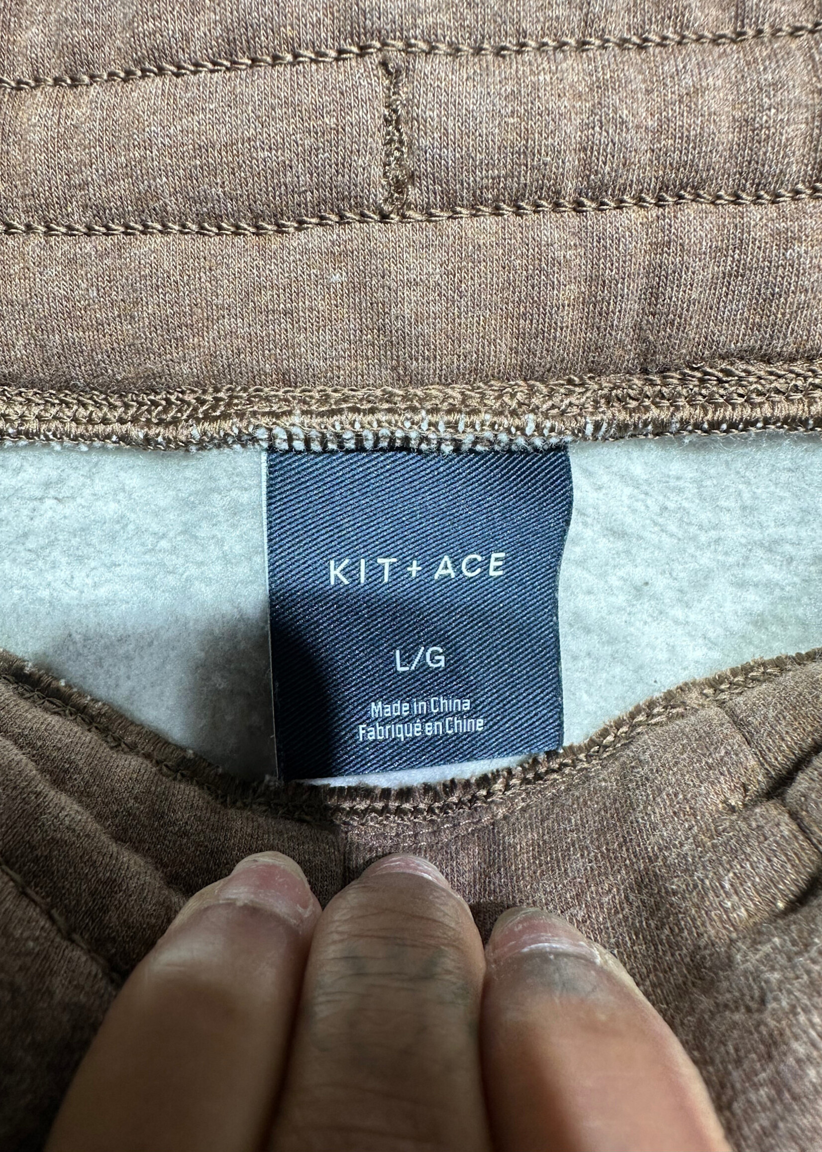 Kit & Ace Brown 2PC Sweatsuit L