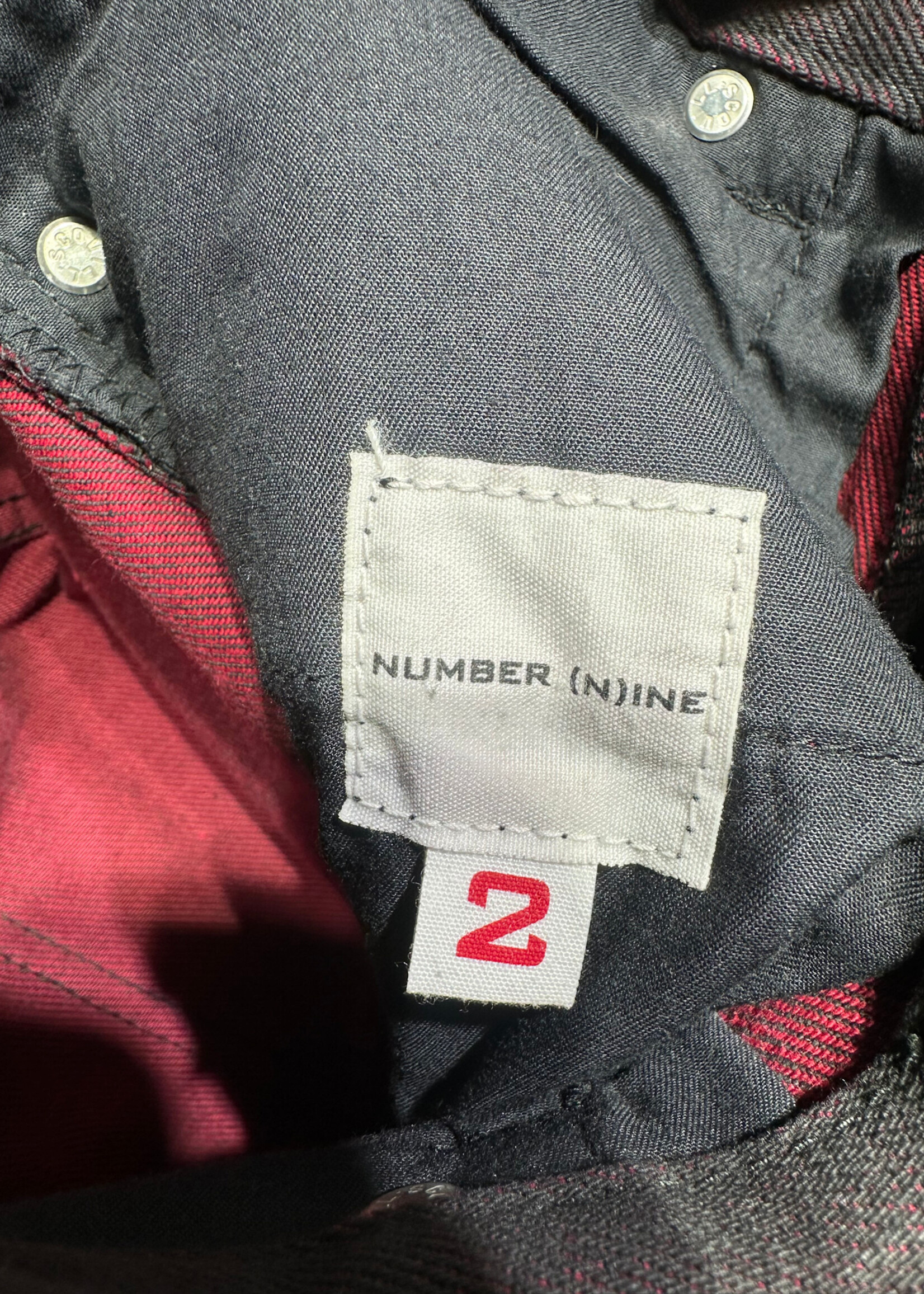 Number Nine Red Tint Denim Unisex 28