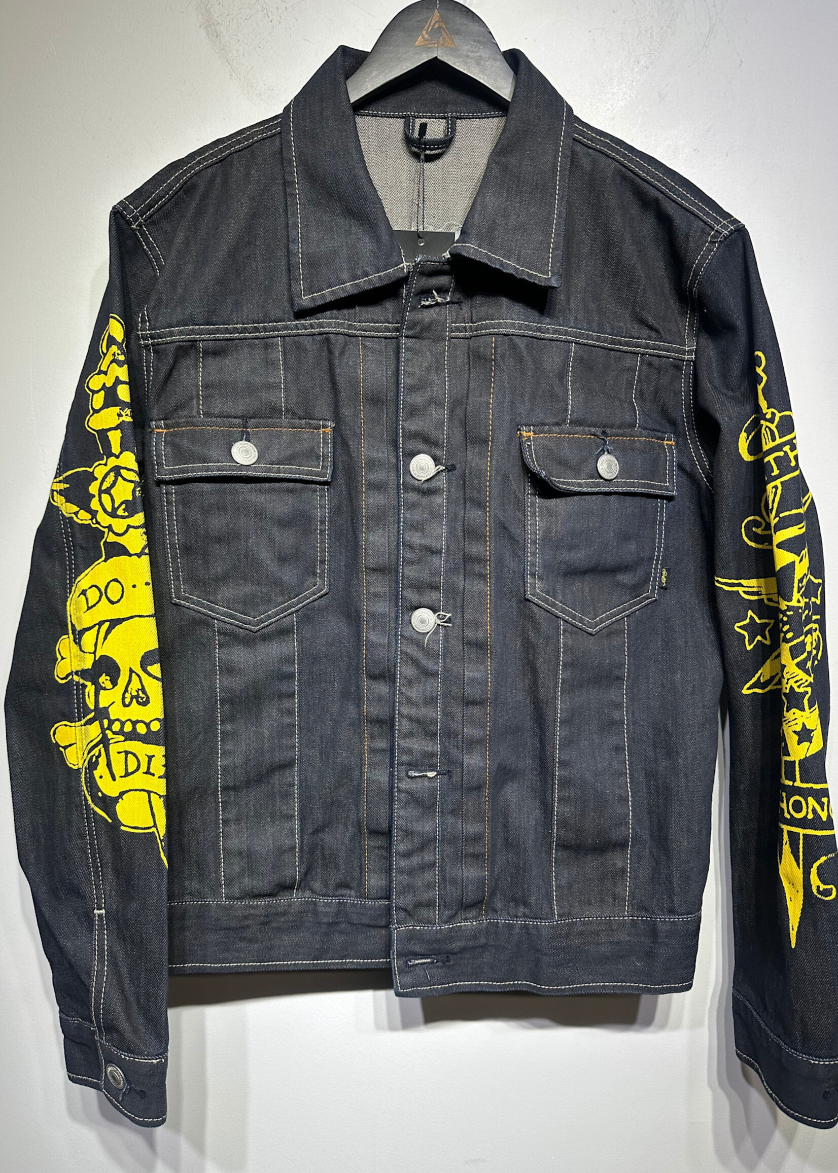 Ed Hardy Tattoo Co Denim Jacket L