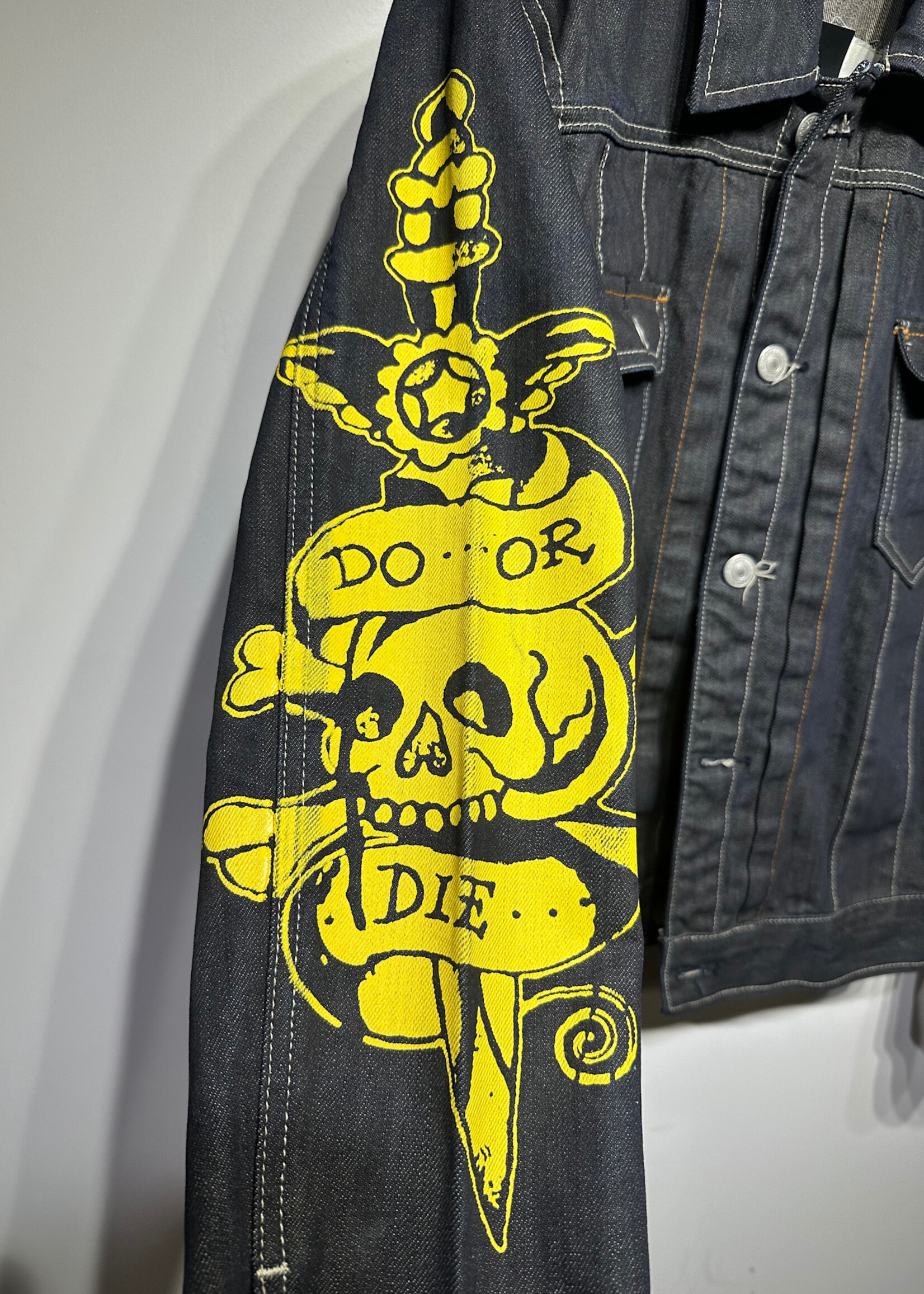 Ed Hardy Tattoo Co Denim Jacket L