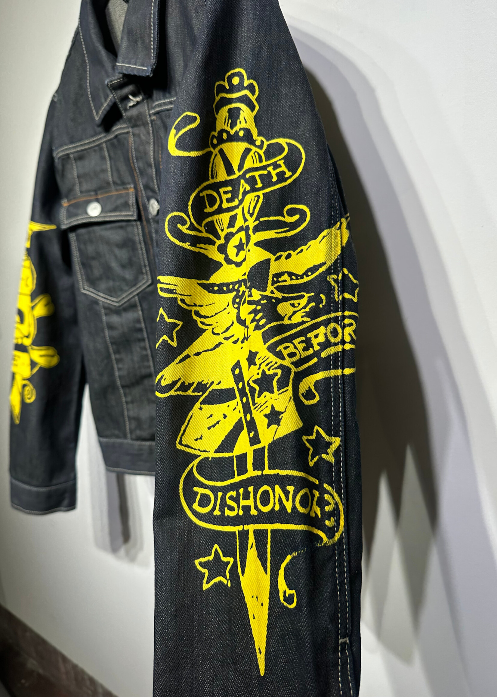 Ed Hardy Tattoo Co Denim Jacket L