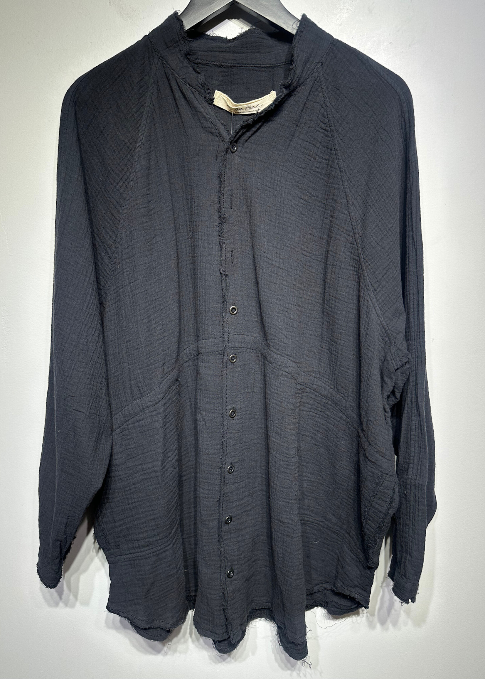 We The Free Black Seersucker B\U Dress L
