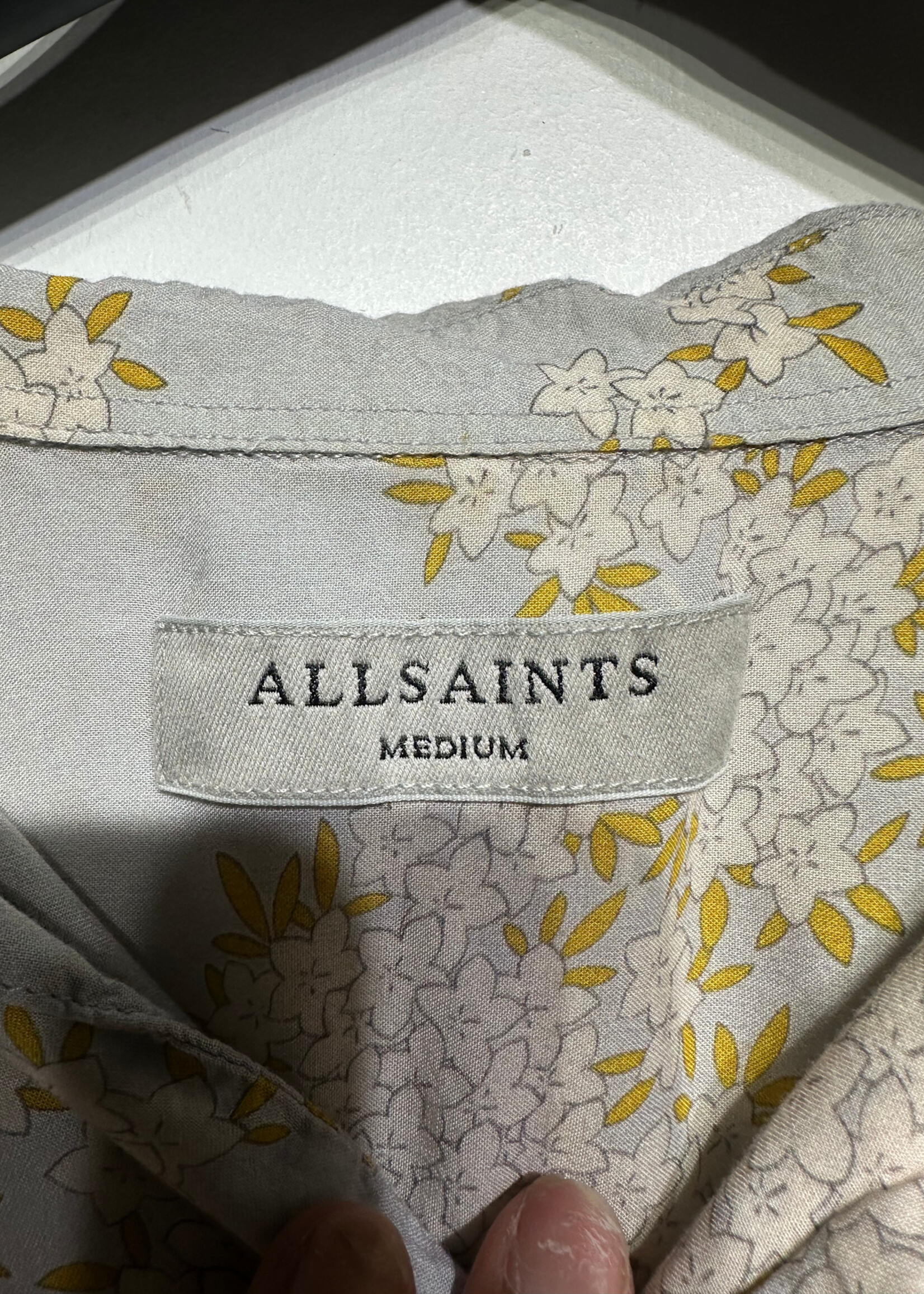 Allsaints Tan Yellow Floral B\U Masc M