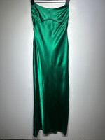 Thirty/Thirty LA Green Satin Maxi Dress S