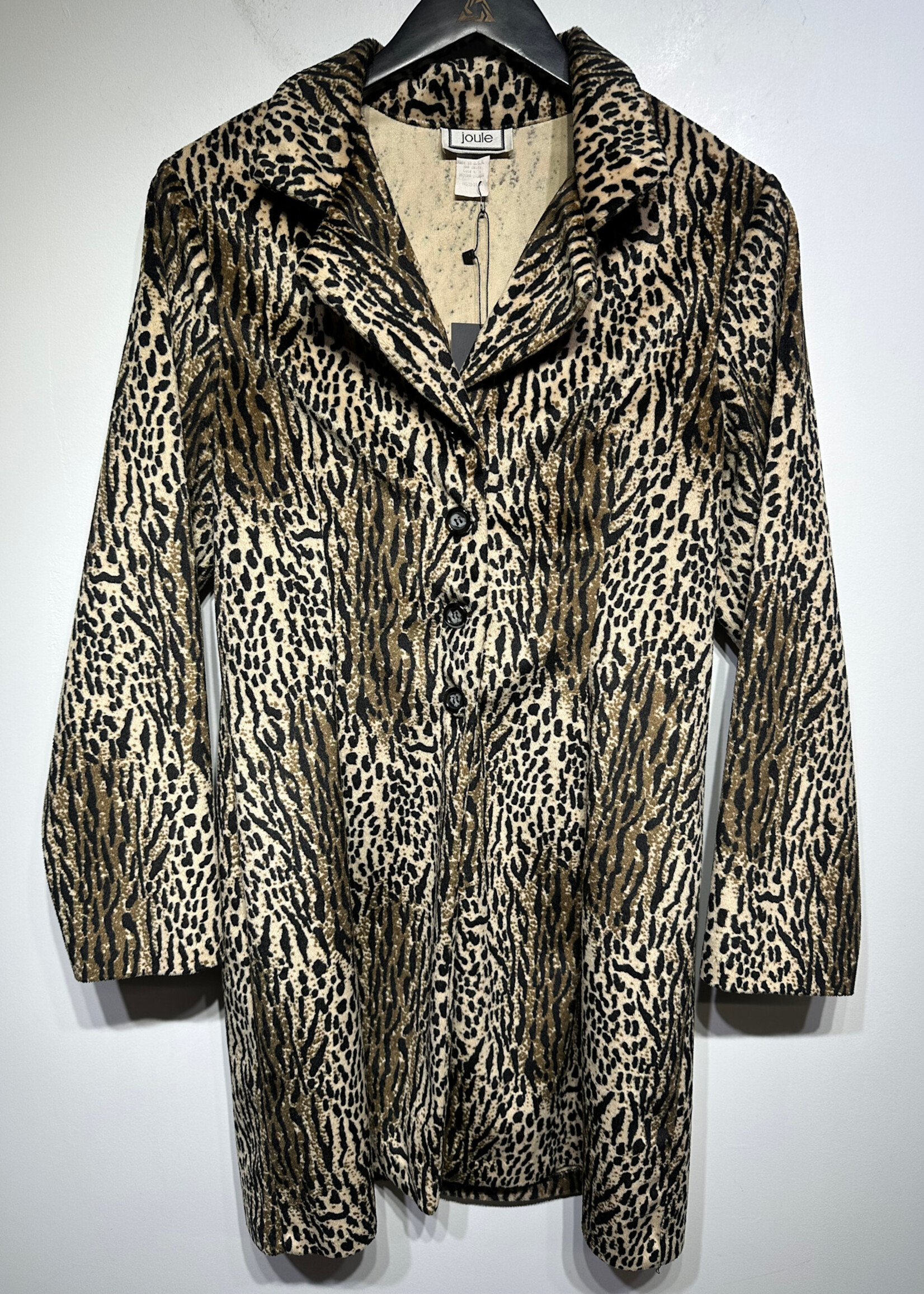 Joule Leopard Print Overcoat M