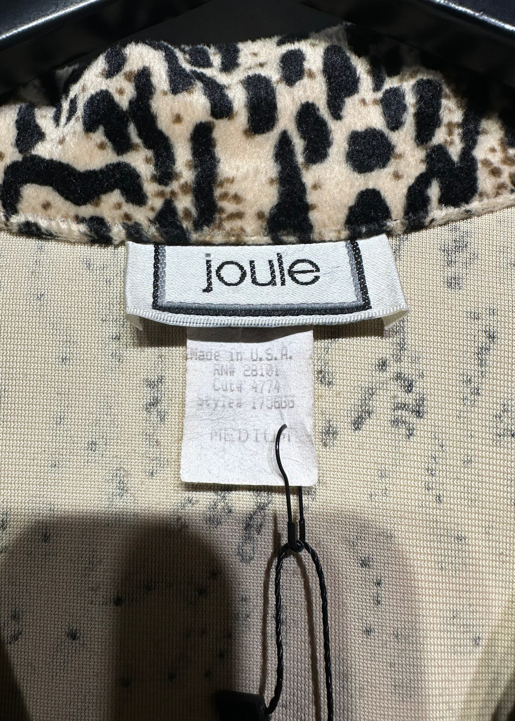 Joule Leopard Print Overcoat M
