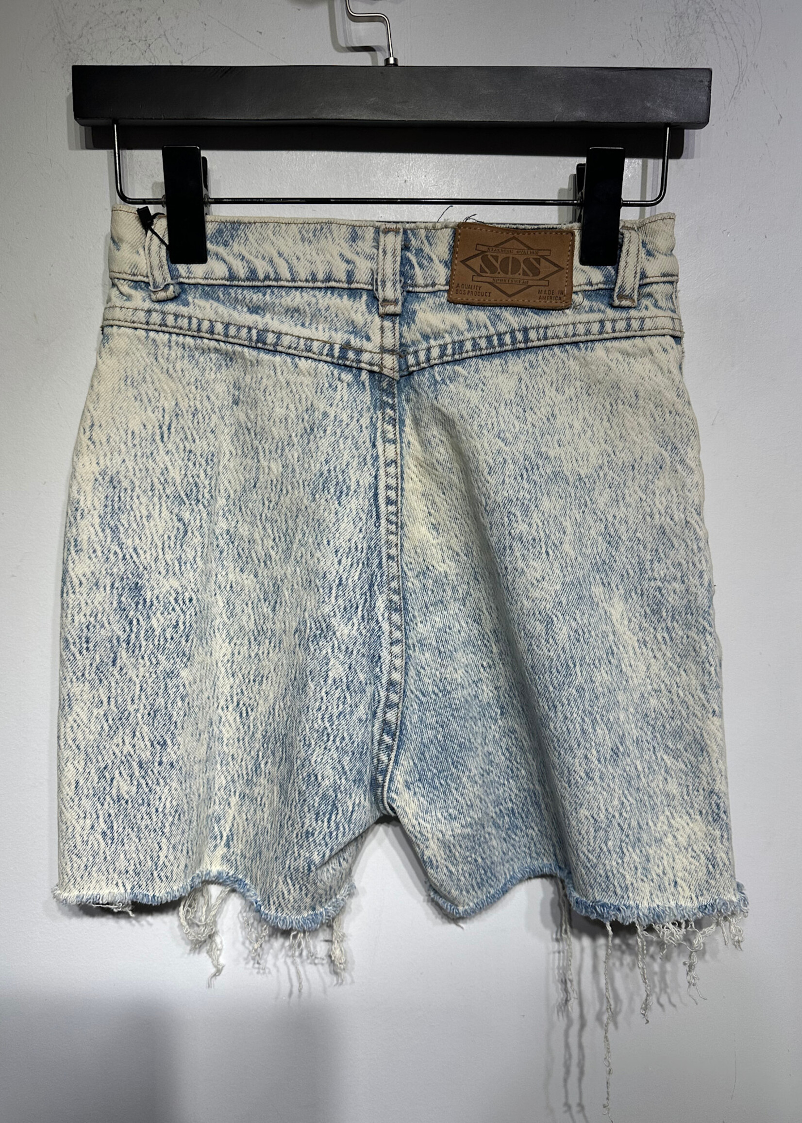 SOS Acid Wash High Waist Shorts 24