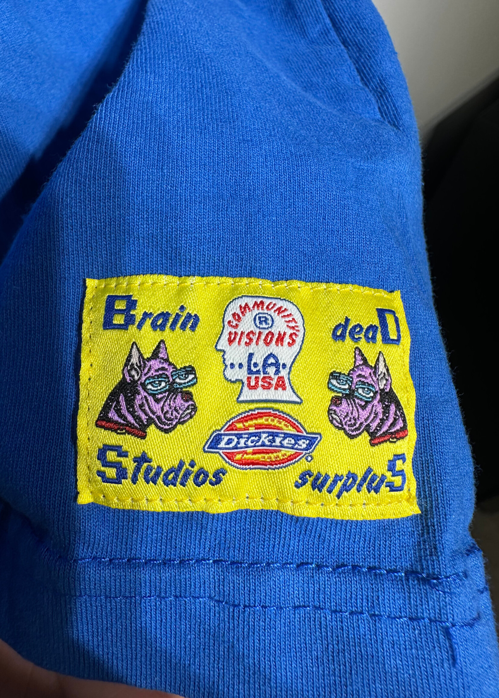 Braindead x Dickies Blue Pocket Tee S
