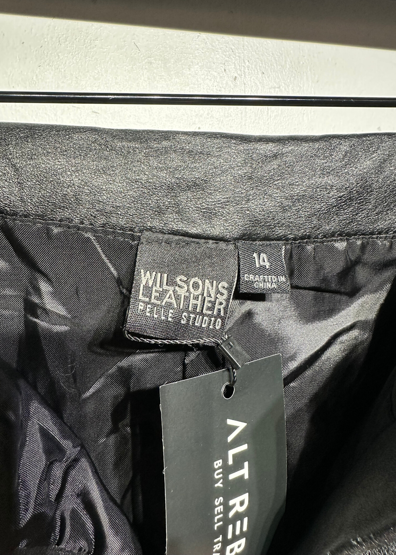 Wilsons Leather Black Leather Pants 34