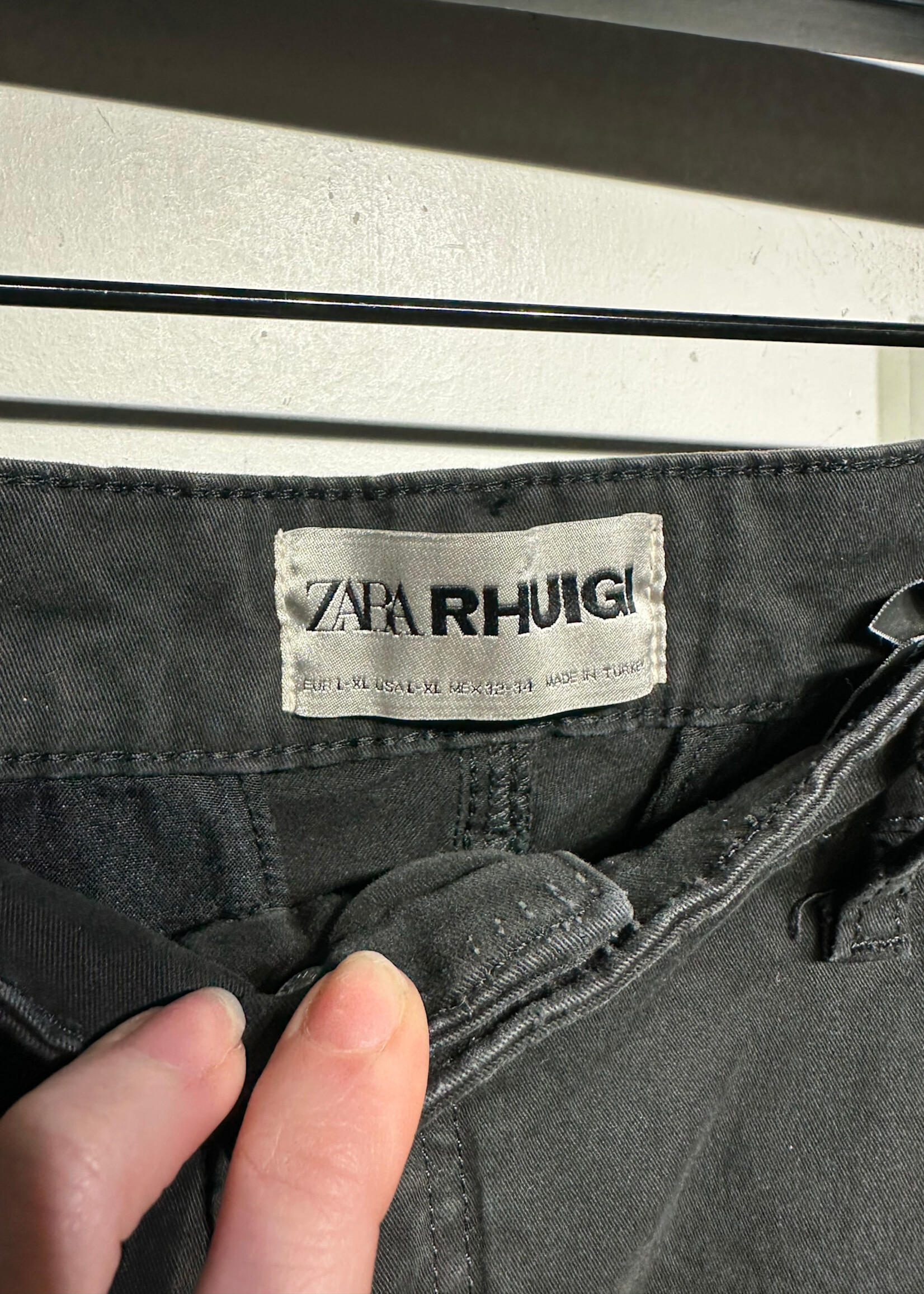 Zara Rhuigi Black Cargo Pants Masc 34