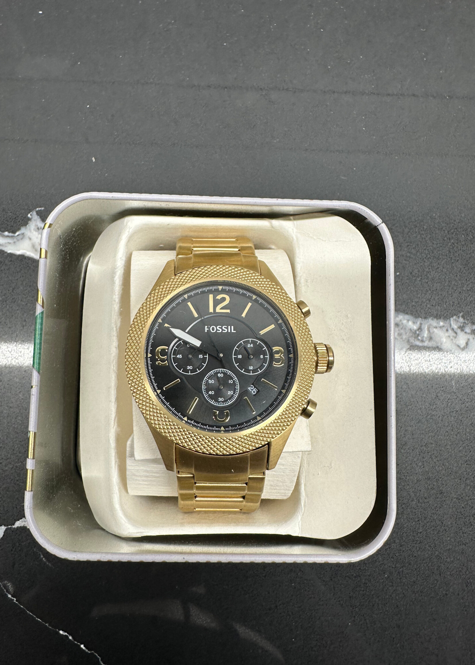 Fossil Watch Gold