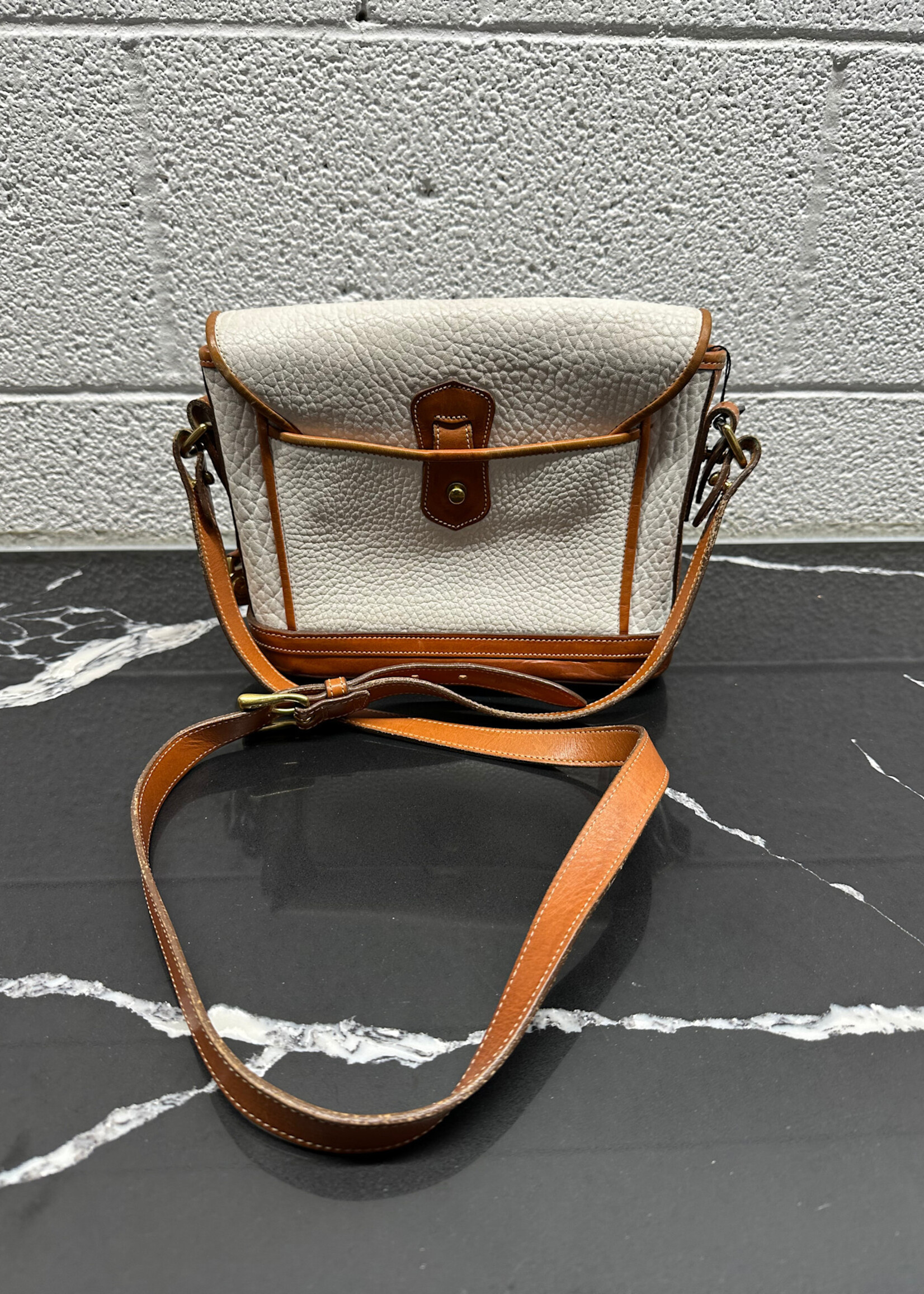 Dooney And Bourke White Brown Purse OS AS IS