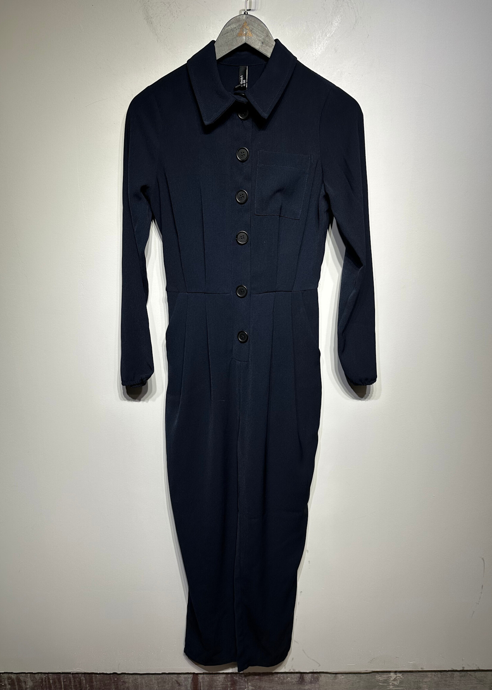 Nobody's Child Navy Blue Jumpsuit M