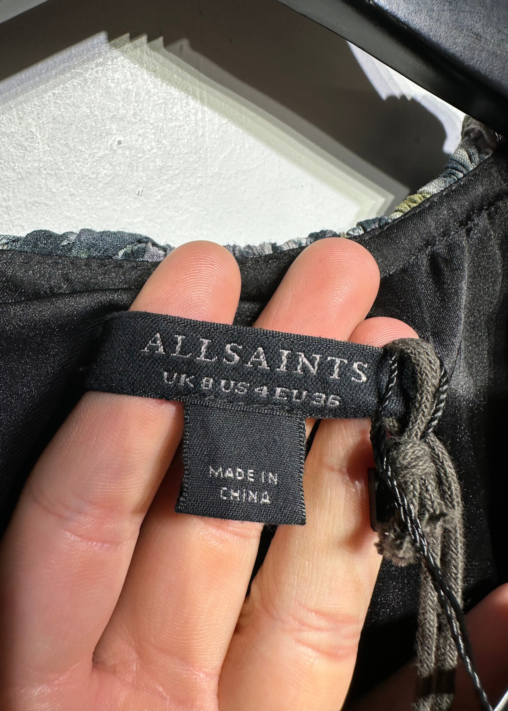 NWT All Saints Floral LS Dress M