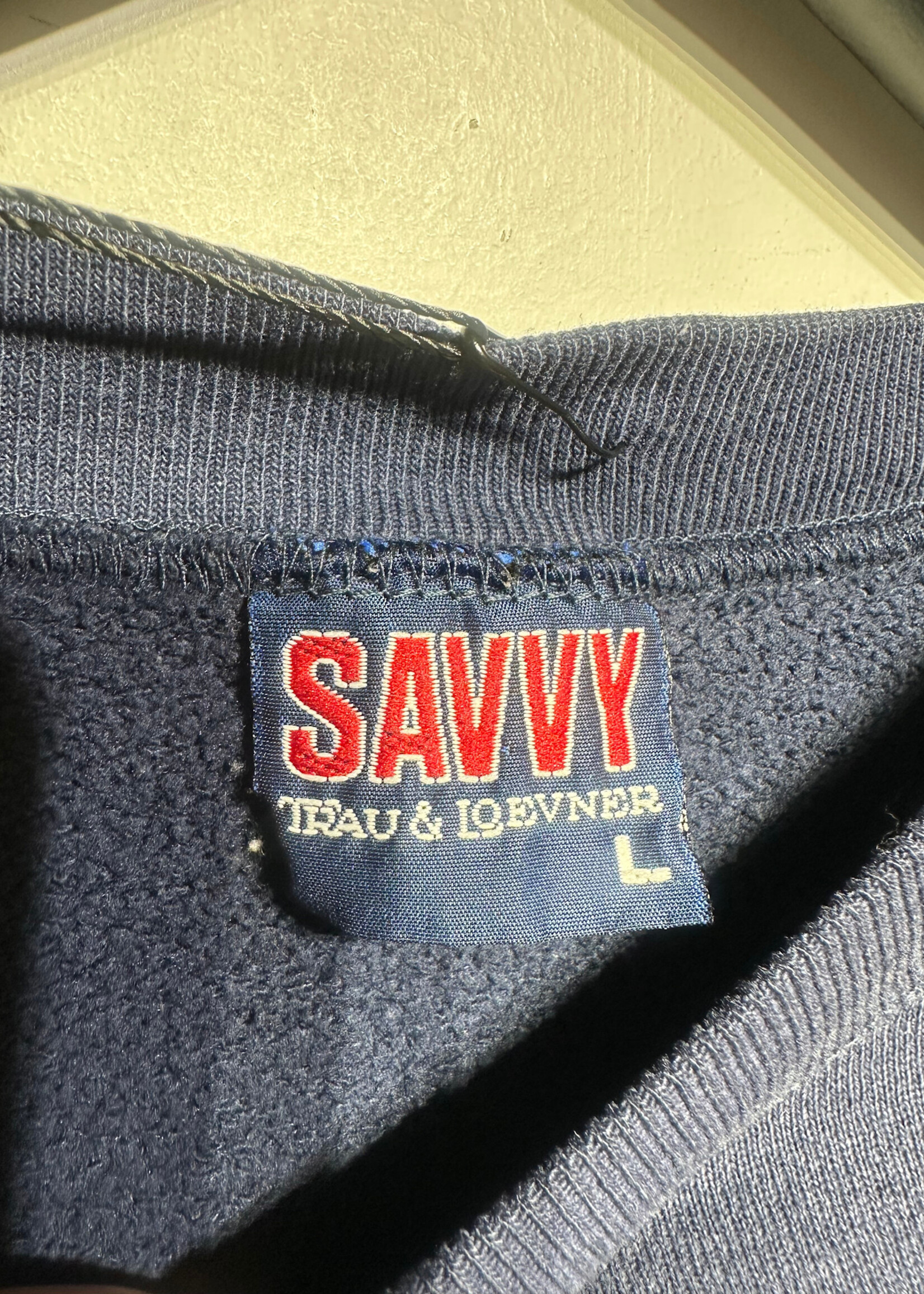 Notre Dame Navy Blue SS Crewneck L