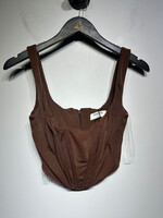 House of CB Brown Corset Tank S