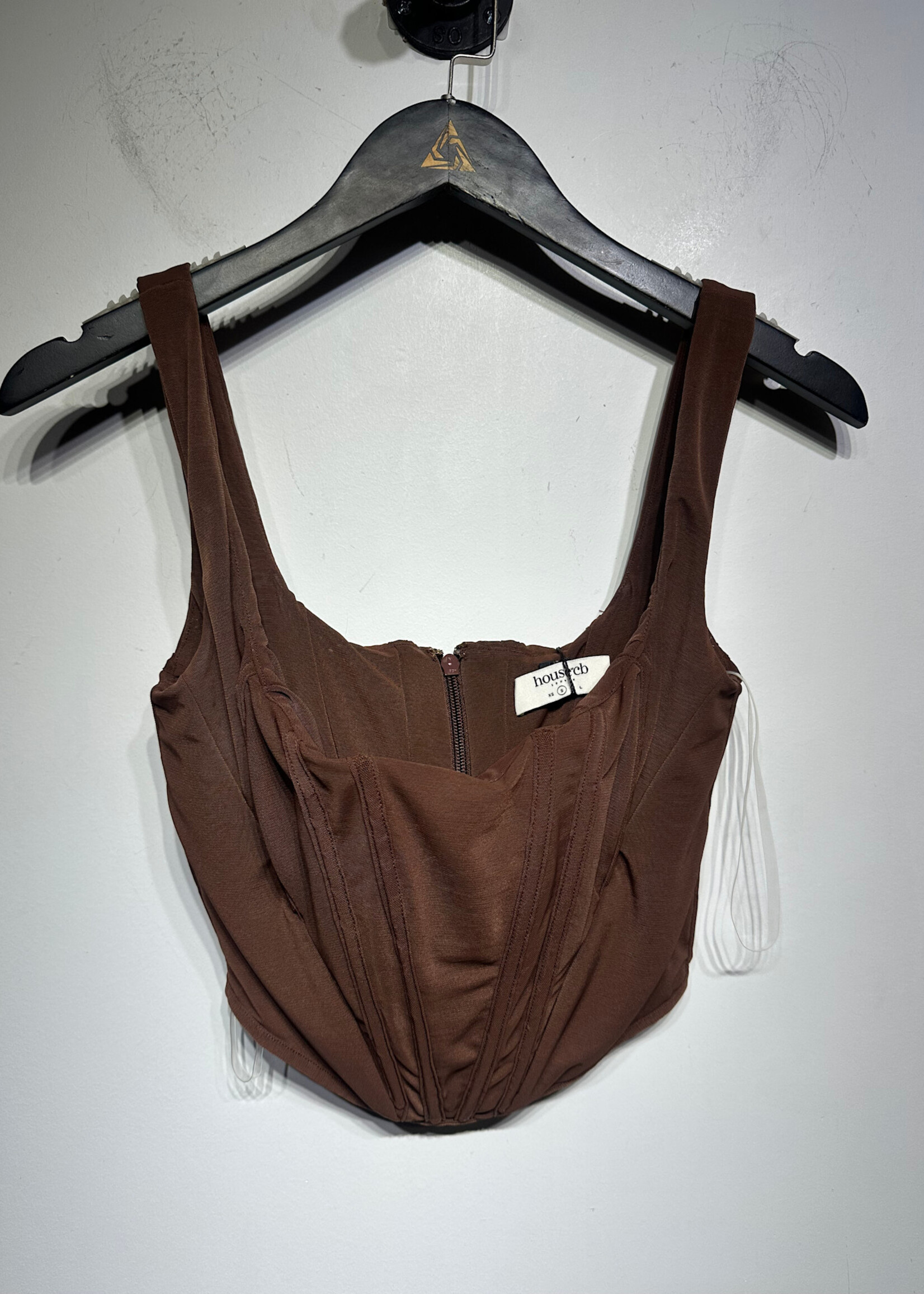 House of CB Brown Corset Tank S
