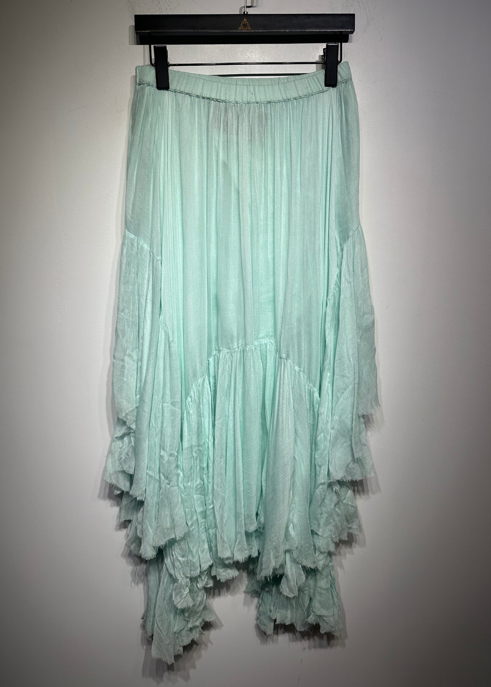 NWT Free People Teal Flowy Skirt 28