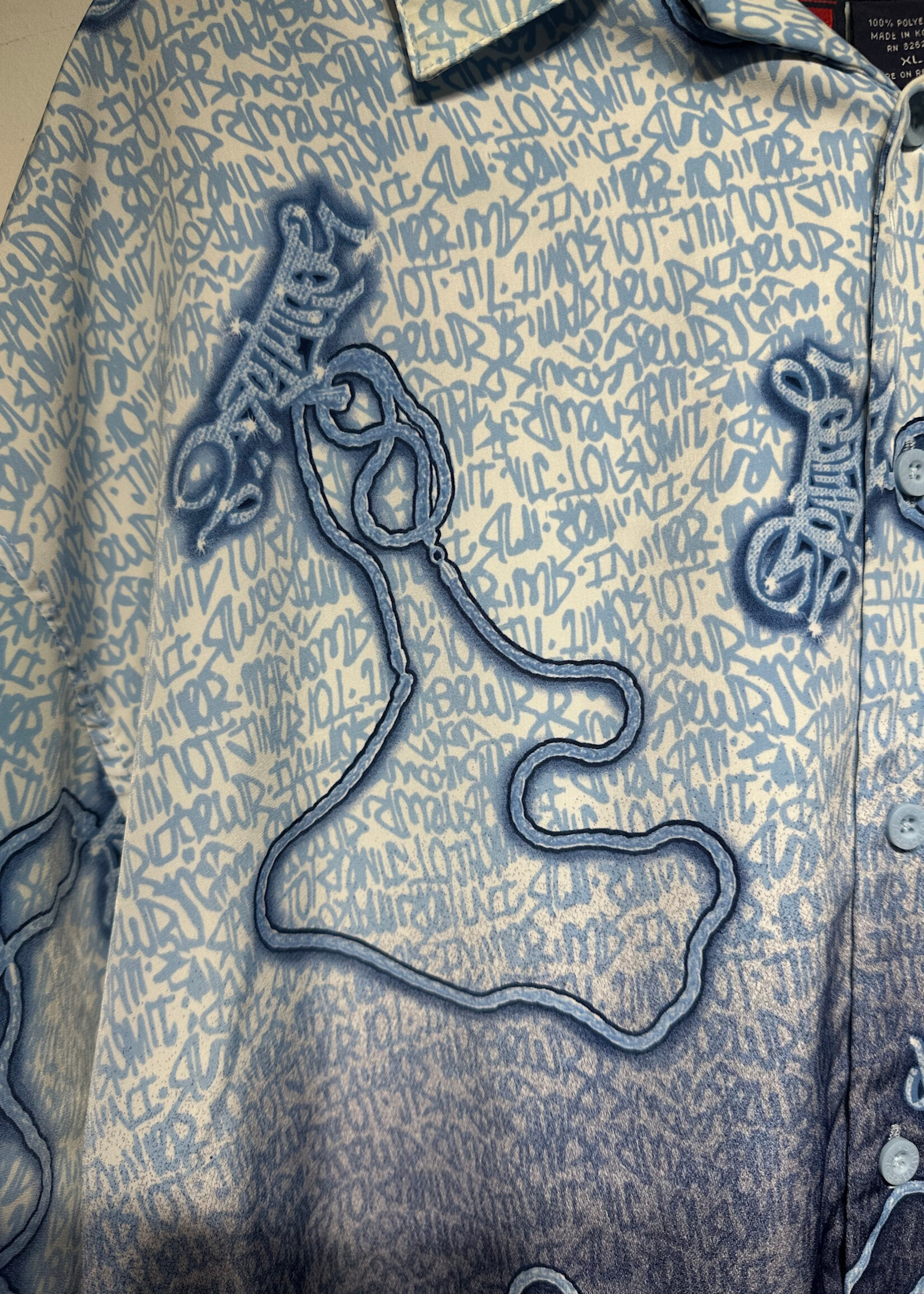 Southpole Y2K Blue Graffiti B\U XL