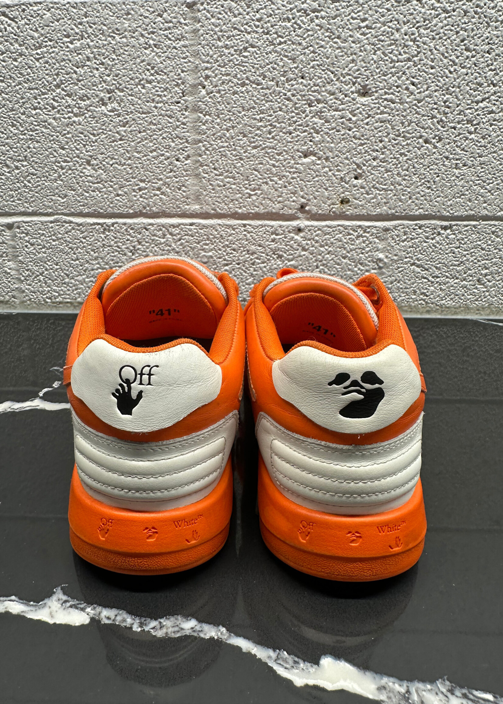 Off-White Orange Out of Office Sneakers 41/8