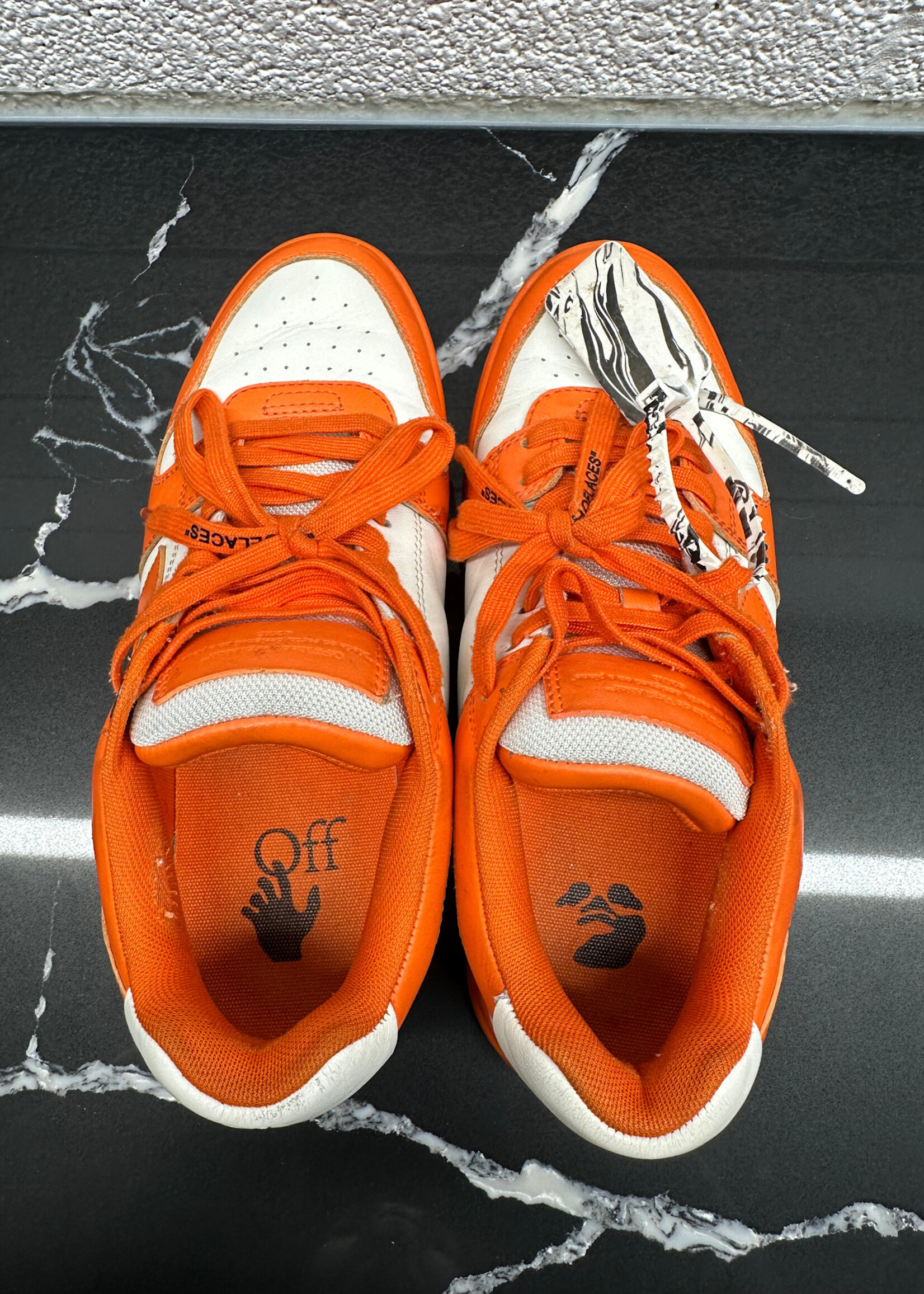 Off-White Orange Out of Office Sneakers 41/8