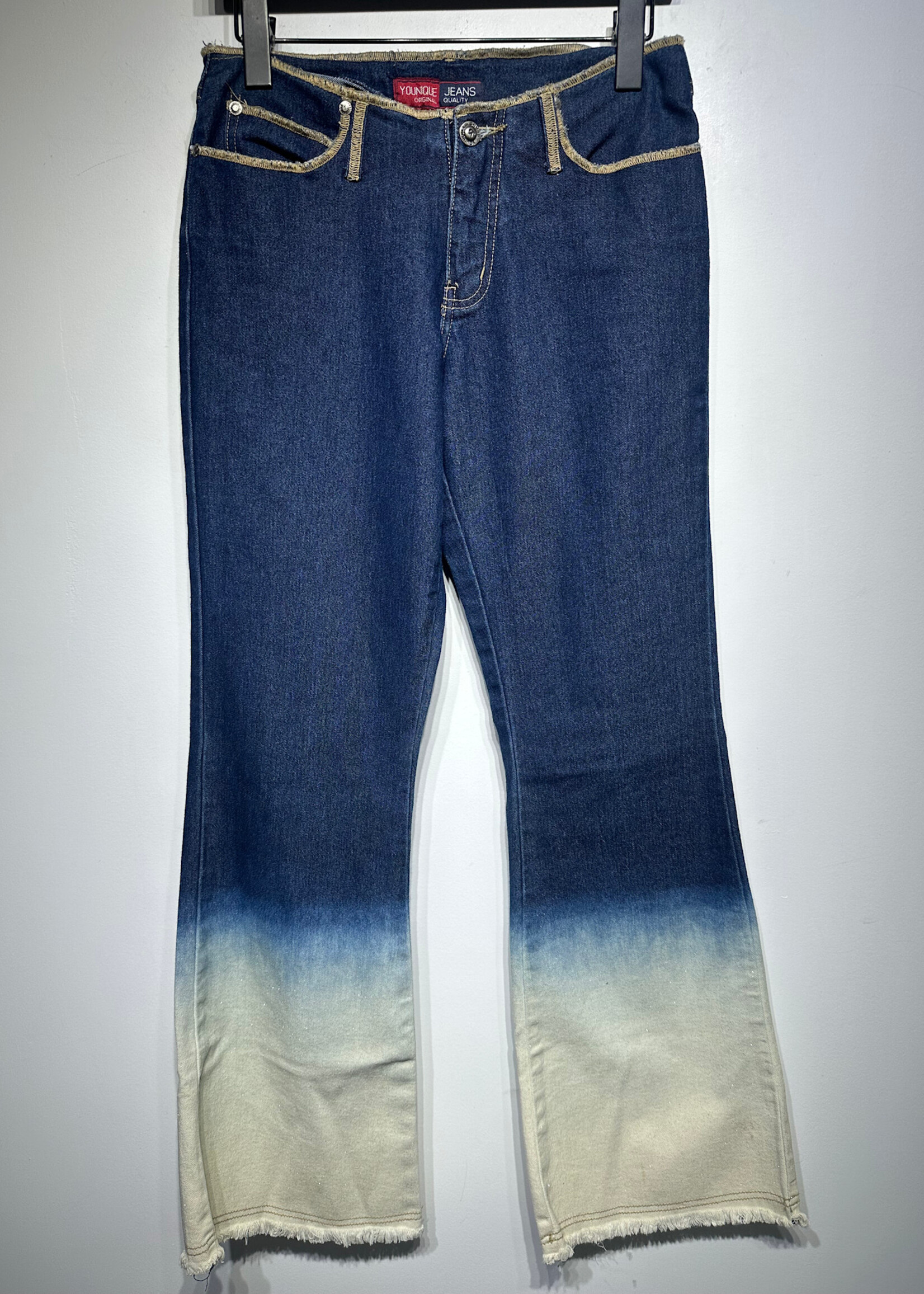 Younique Y2K Bleach Bottom Jeans 24