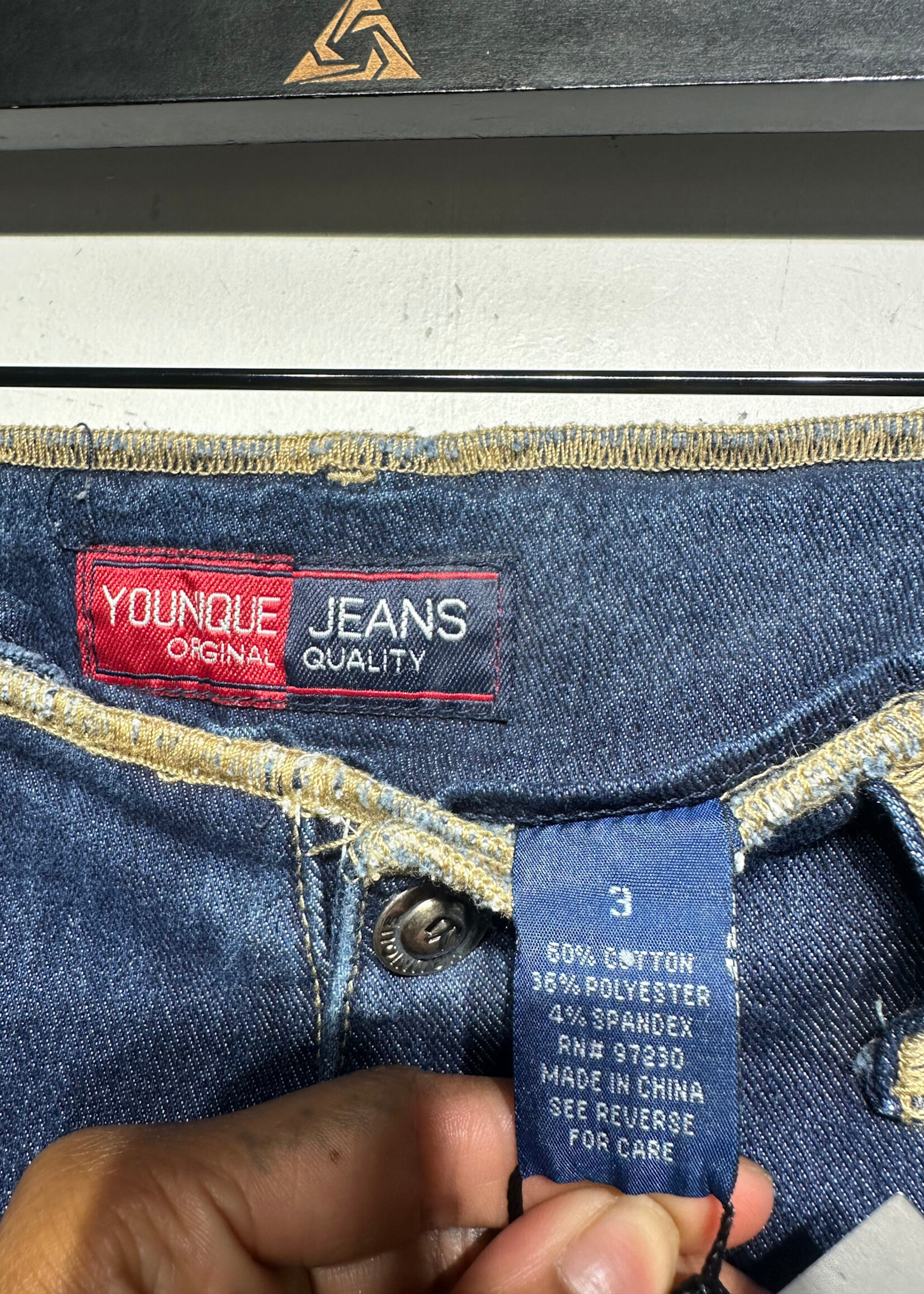 Younique Y2K Bleach Bottom Jeans 24