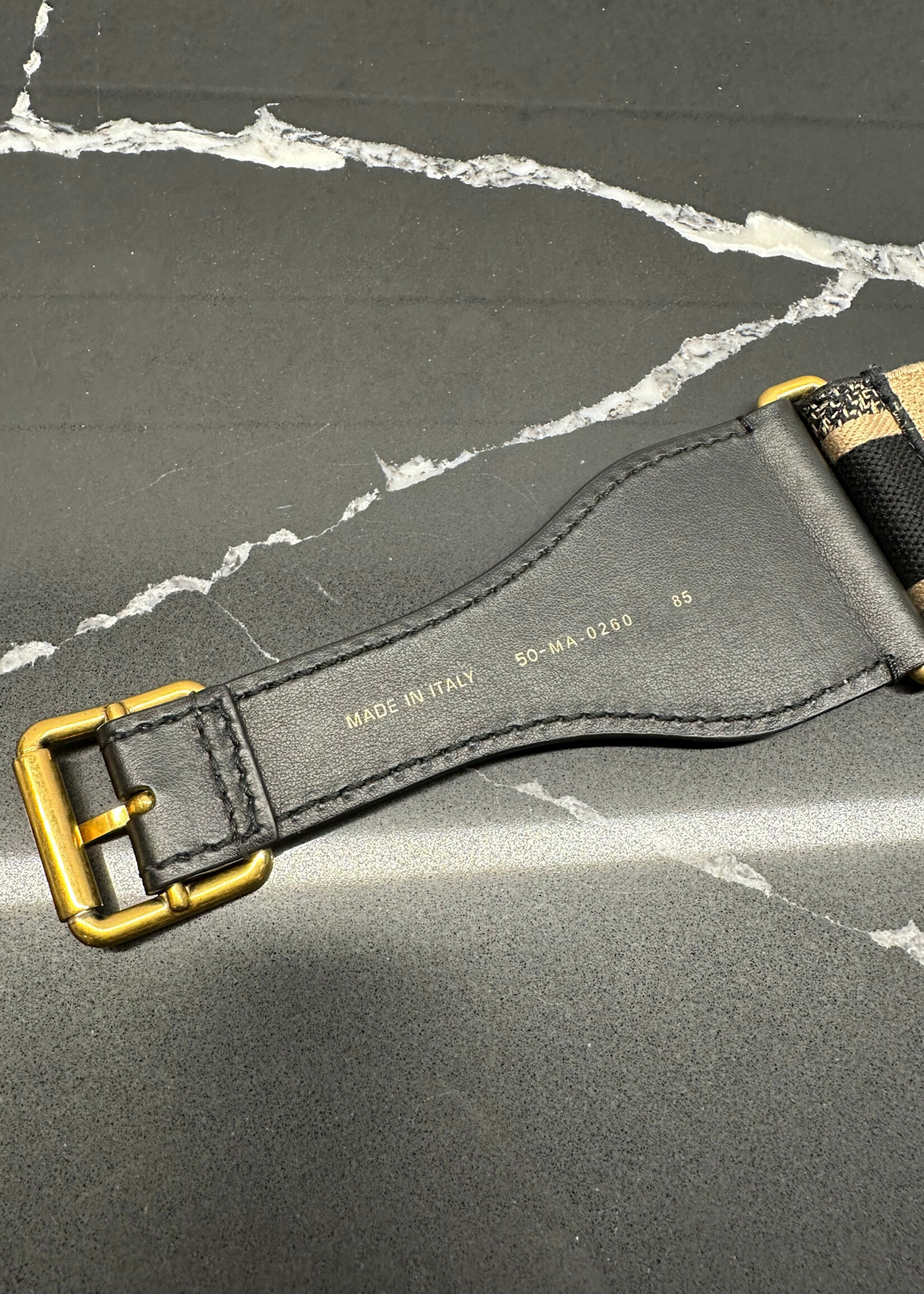 Christian Dior Spellout Belt 85cm (32-34")