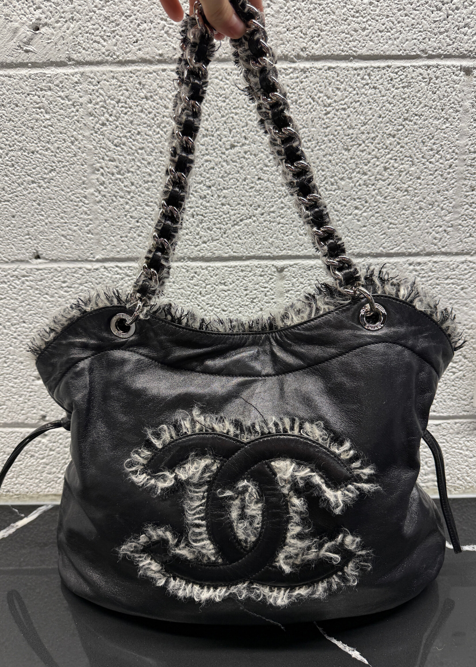 Chanel 'Funny Tweed Bon Bon' Lambskin Tote