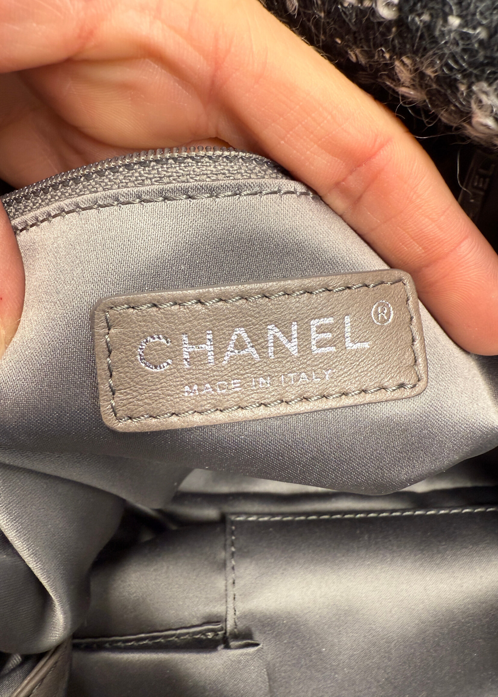 Chanel 'Funny Tweed Bon Bon' Lambskin Tote
