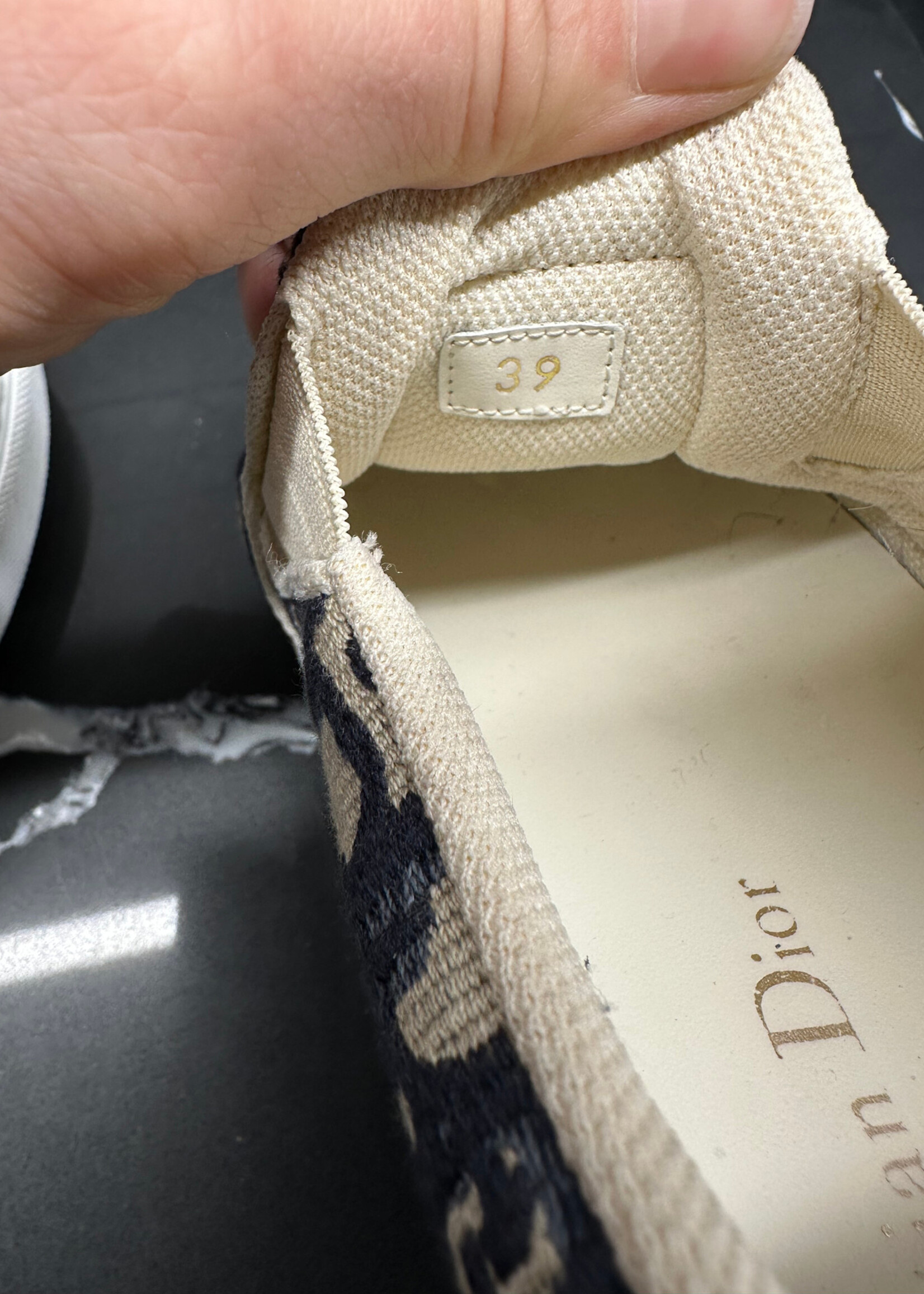 Dior Monogram Slip On Sneakers 39/Fem 8