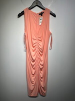 NWT Inc Light Orange Ruched Tank Dress L