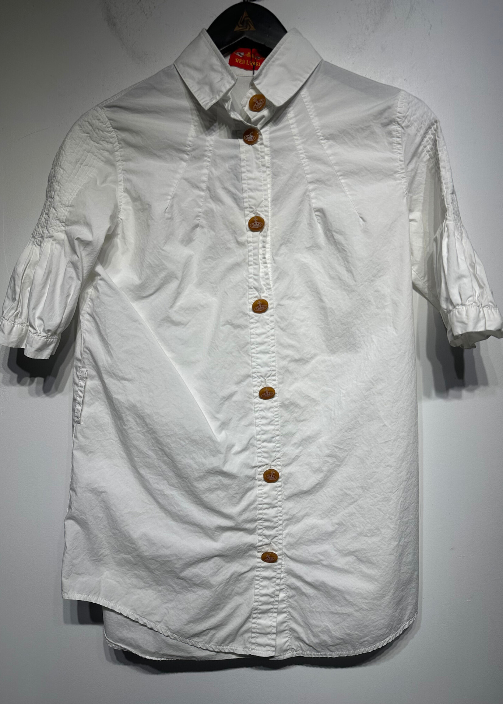 Vivienne Westwod White Button Up Blouse M