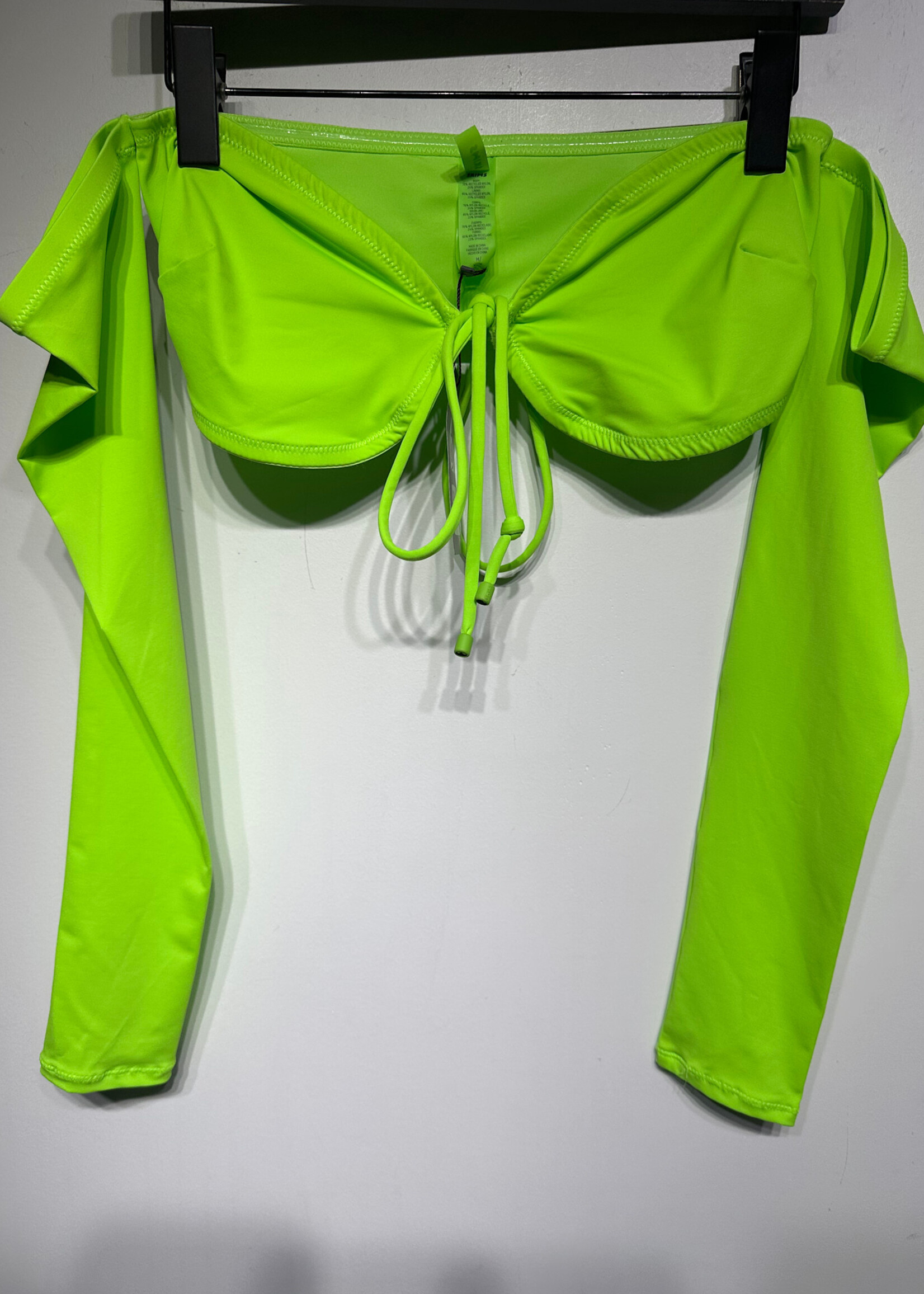 Skims Neon Green Off Shoulder LS M
