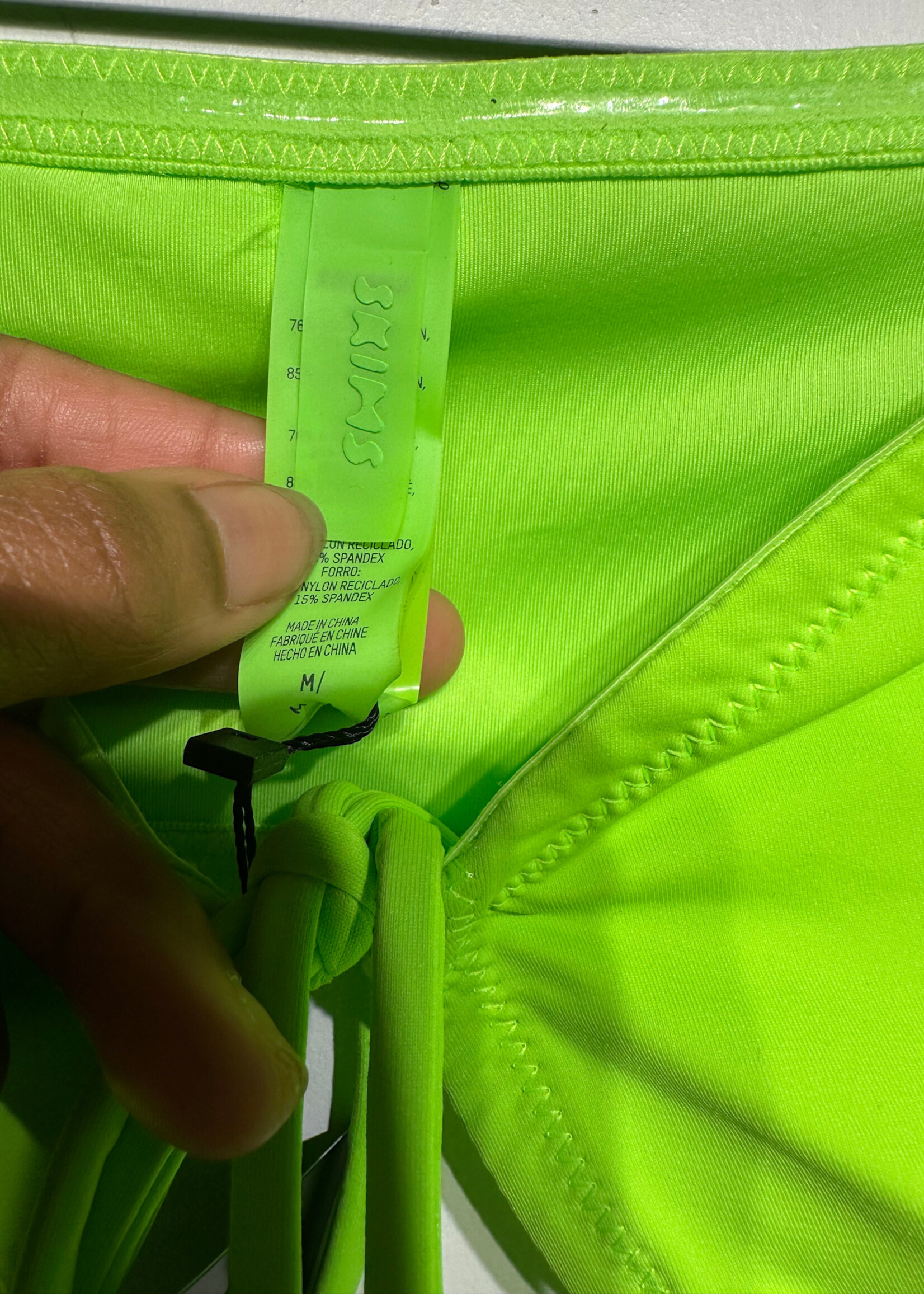 Skims Neon Green Off Shoulder LS M