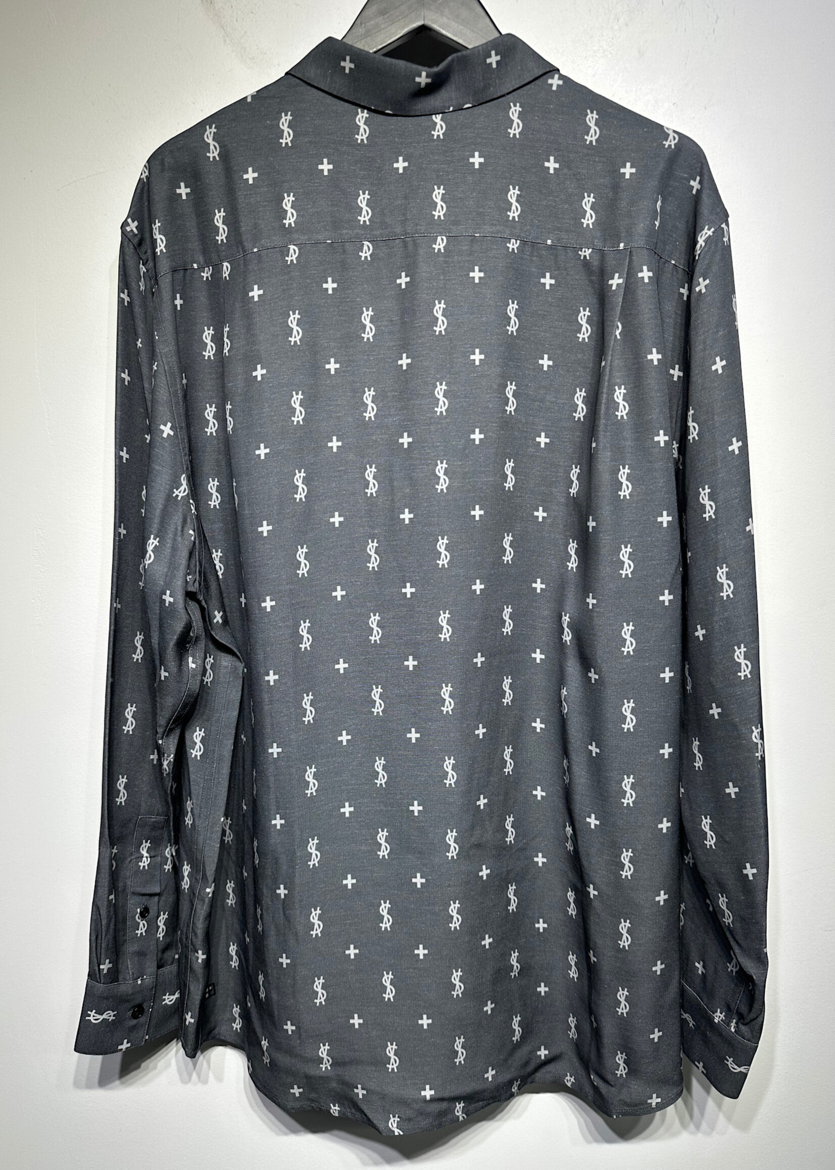 NWT Ksubi Grey Button Up Shirt XL