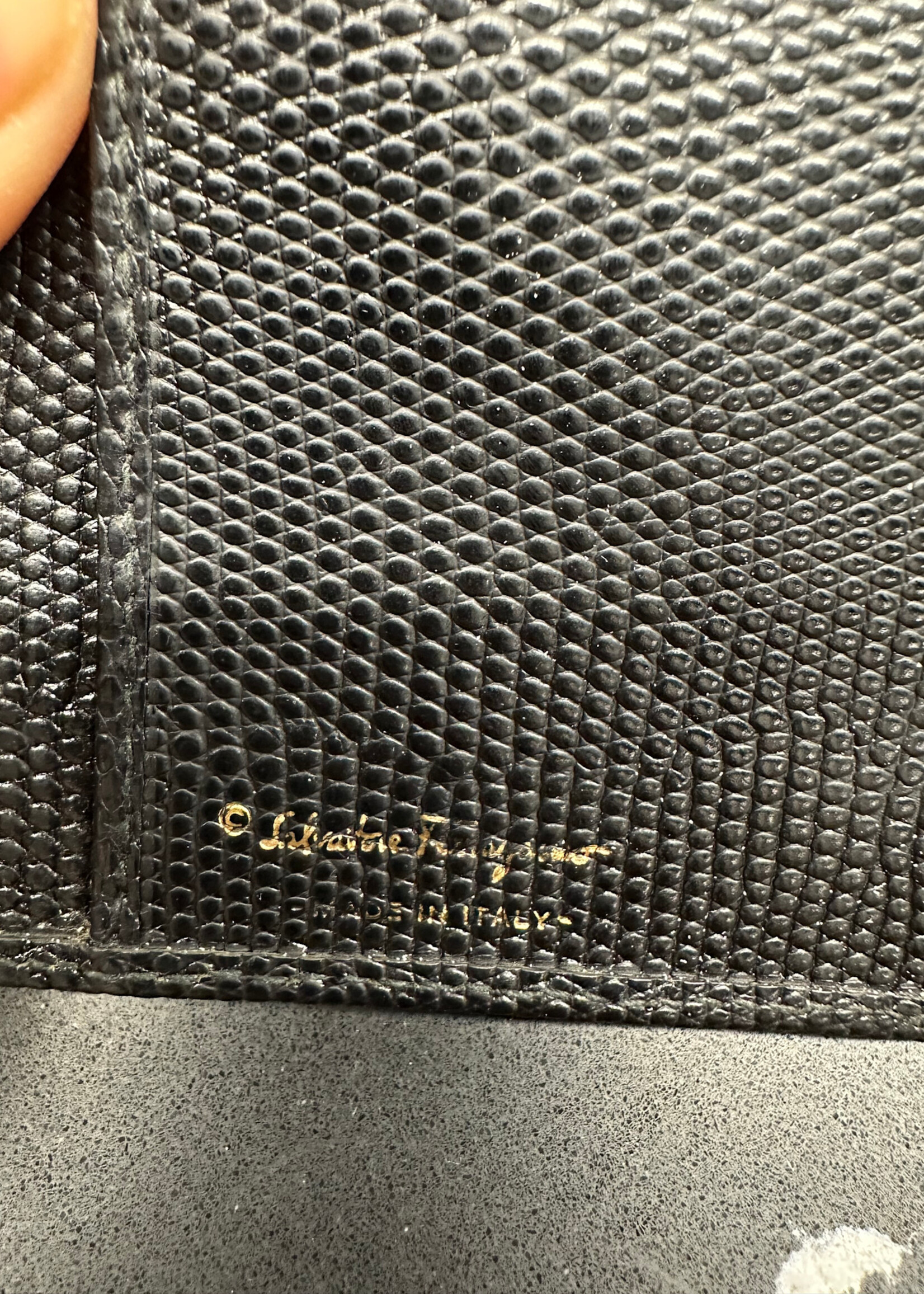 Vintage Ferragamo Black Wallet