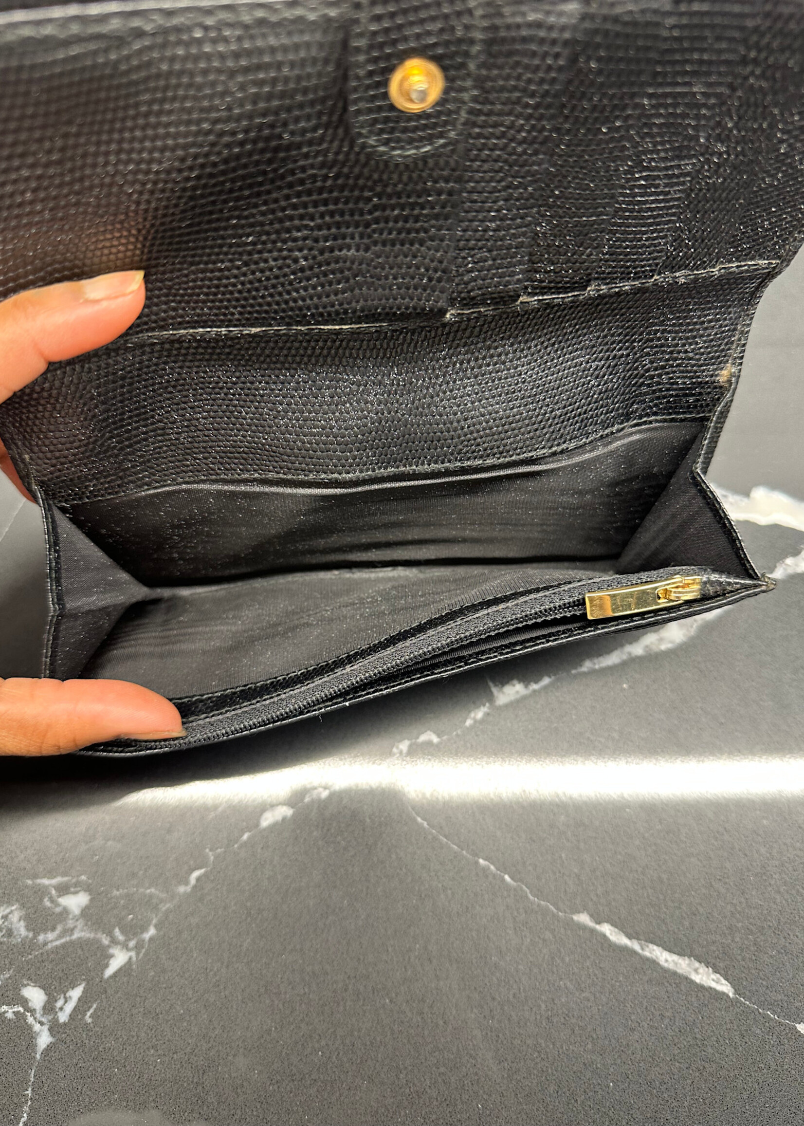 Vintage Ferragamo Black Wallet
