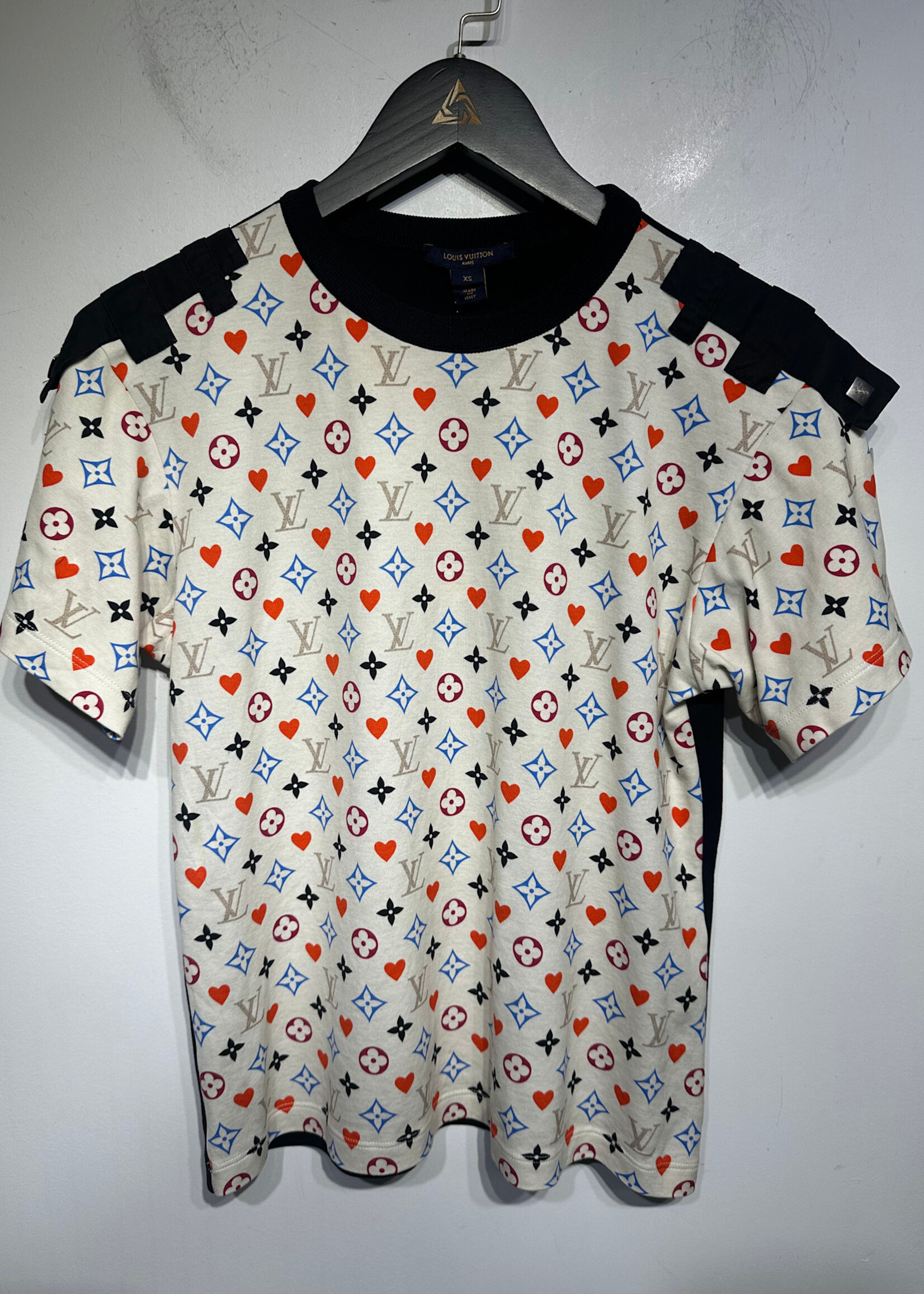 Louis Vuitton Multicolor Game On Tee AS IS FITS FEM M