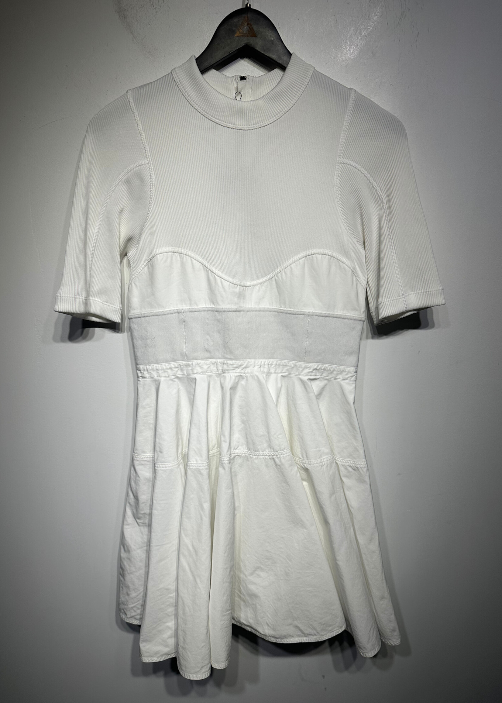 Alexander Wang White 1/4 Sleeve Dress M
