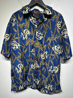NWT Fubu Dragon Pattern Button Up L