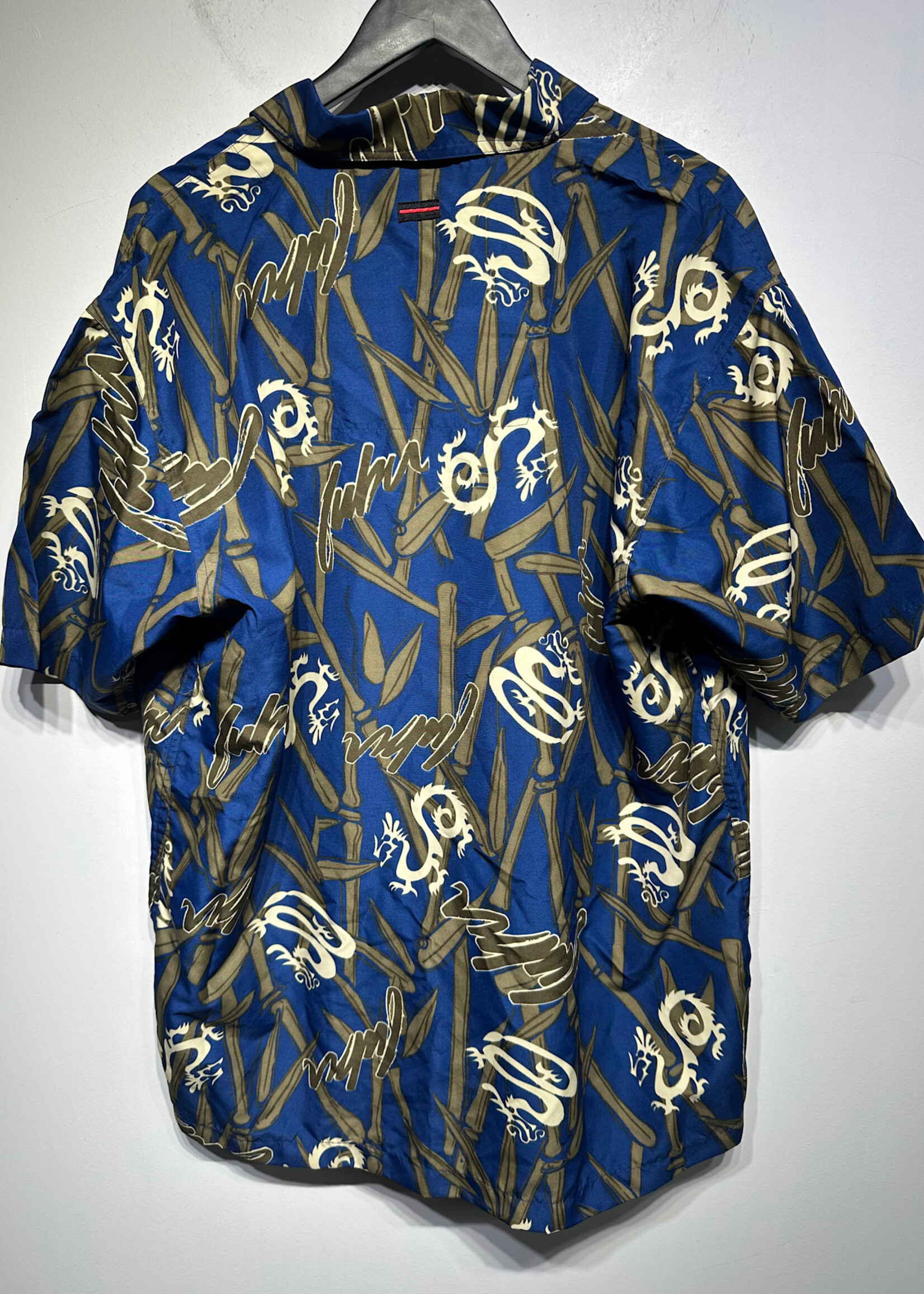 NWT Fubu Dragon Pattern Button Up L